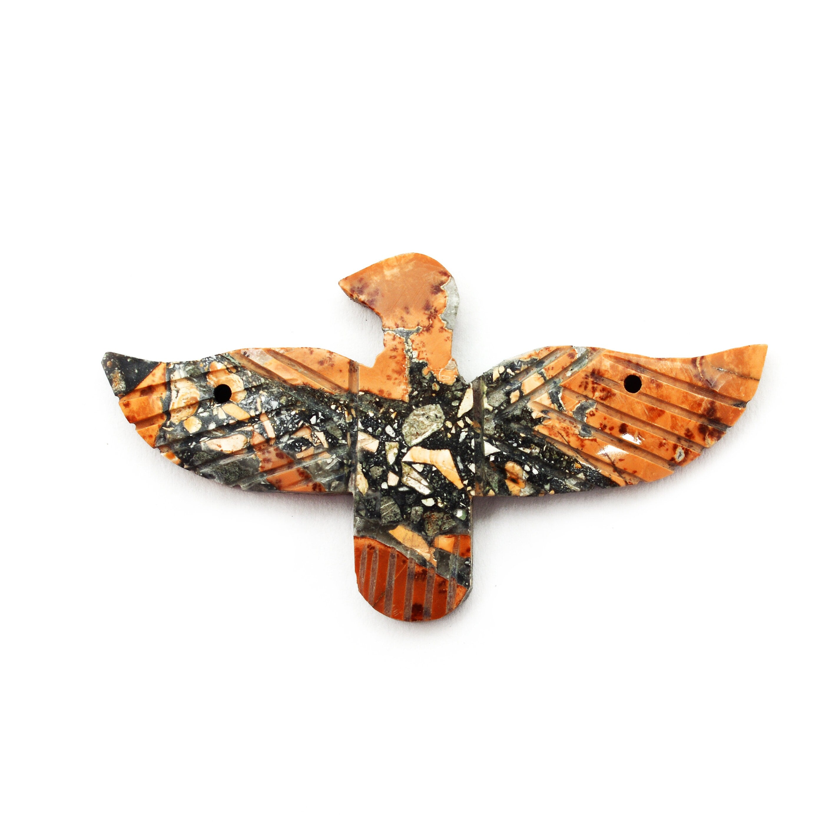 Maligano Jasper Gemstone Eagle Pendant Handmade Fancy Eagle Pendant Gemstone Carving Eagle Pendant Gift for Wife (SKU1345)