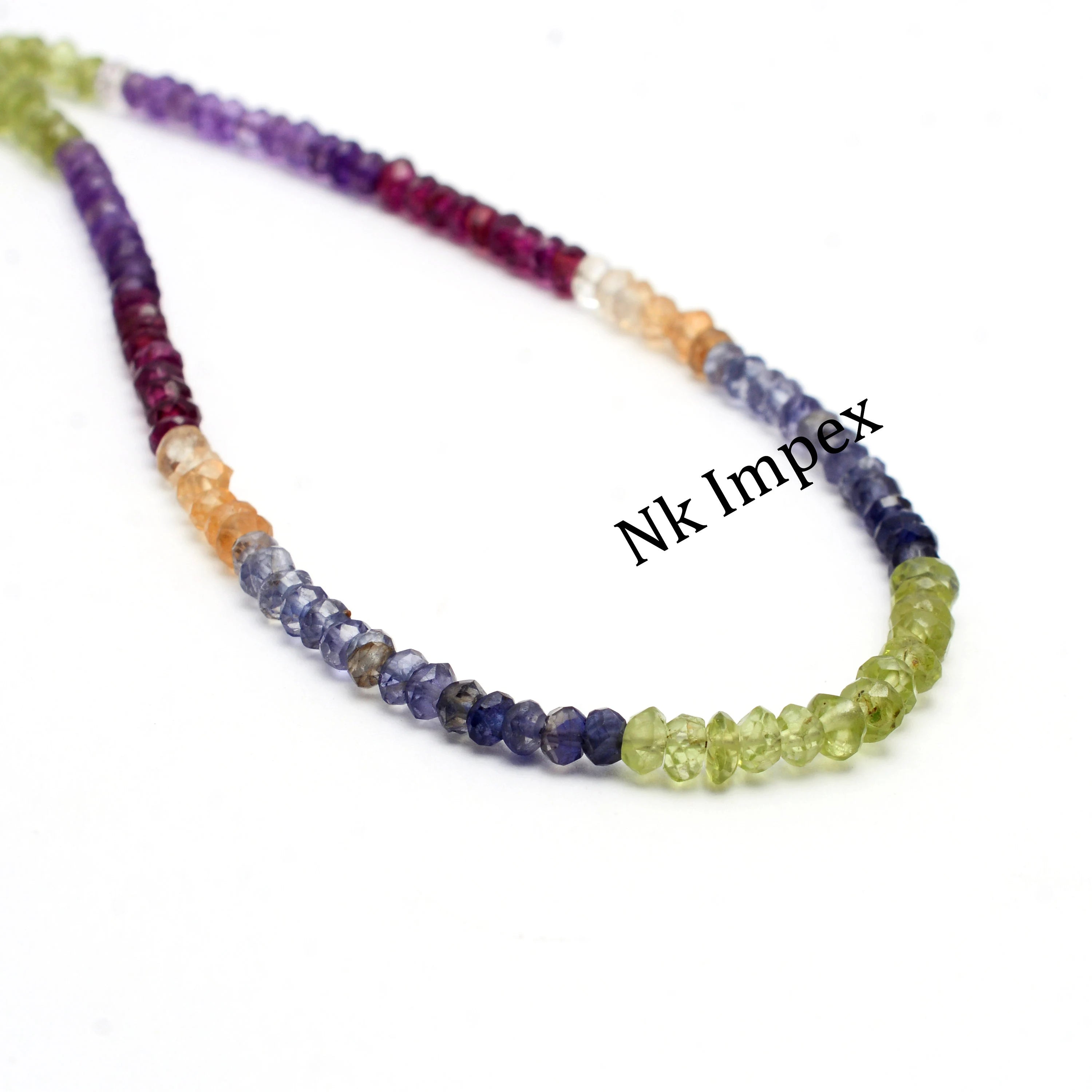 3 mm Natural Gemstone Beads, Mix Stone Micro Faceted Rondelle Beads, Jewelry Making Beads, Rainbow Color Beads, Wholesale Supplier (SKU1395)