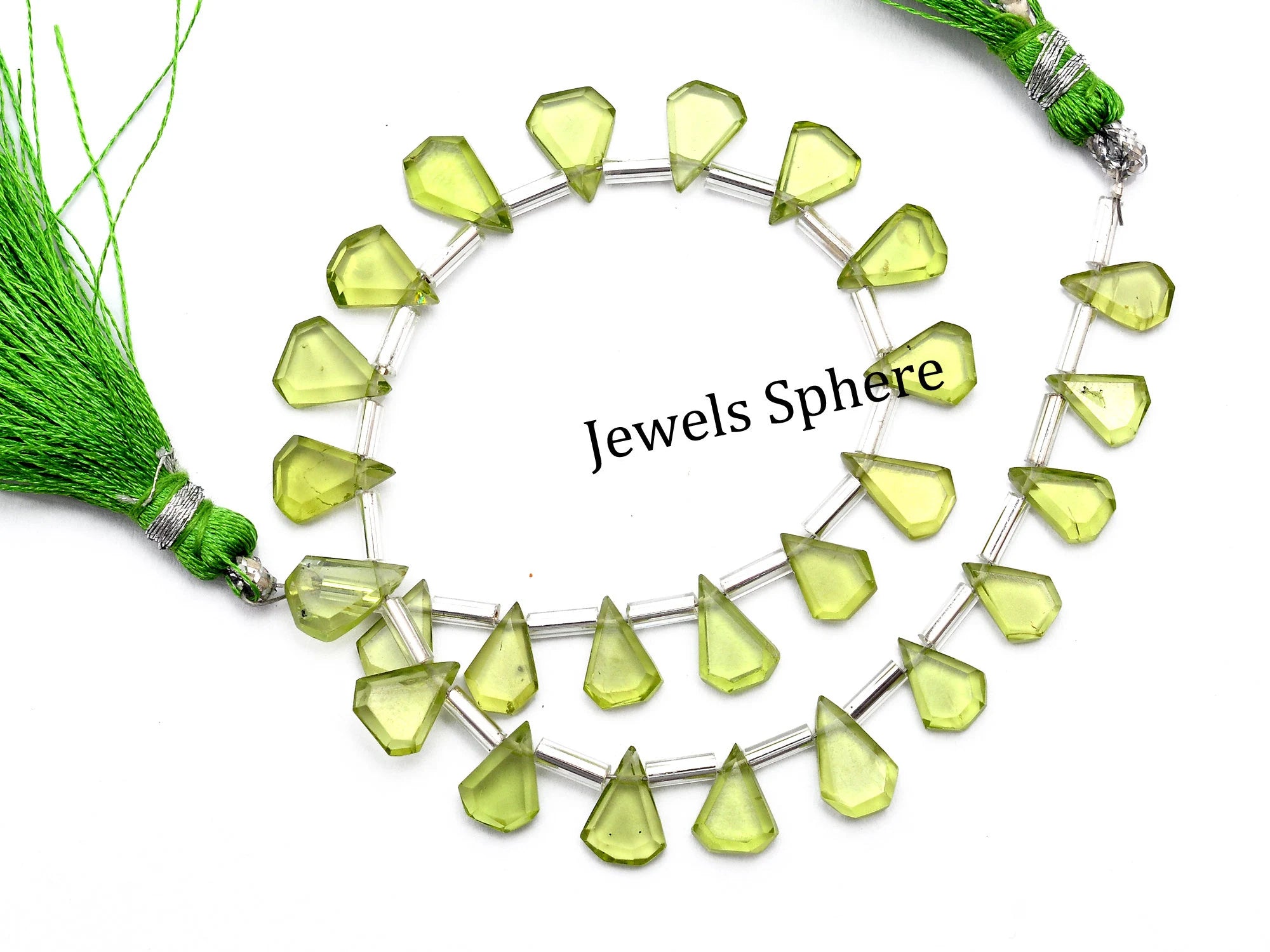 Green Peridot Faceted Pear Beads, 5.5x7.5 mm To 6x10 mm, SKU940