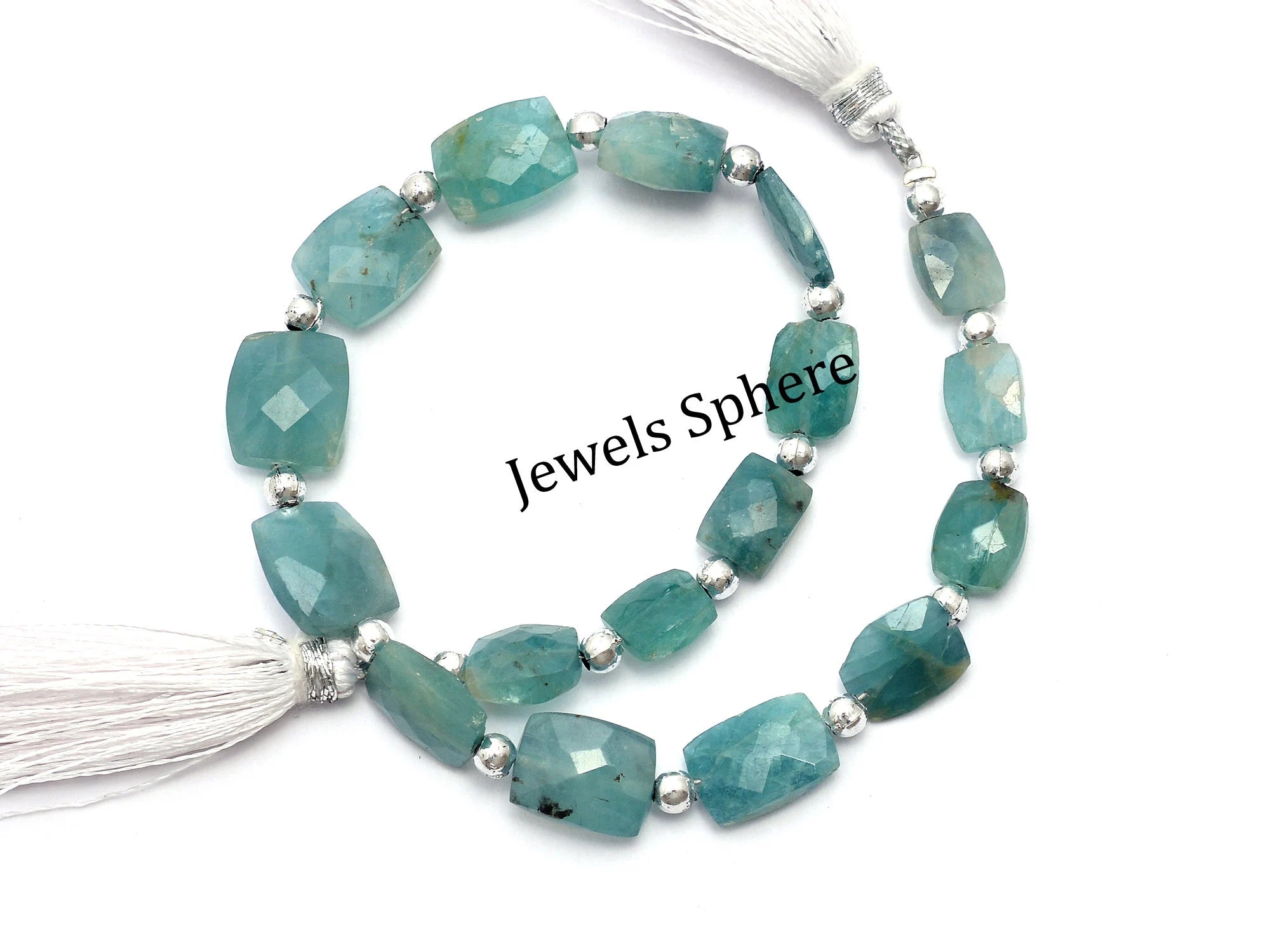 Grandidierite Faceted Cushion Beads, 6x7.5 mm To 9x10.5 mm, SKU938