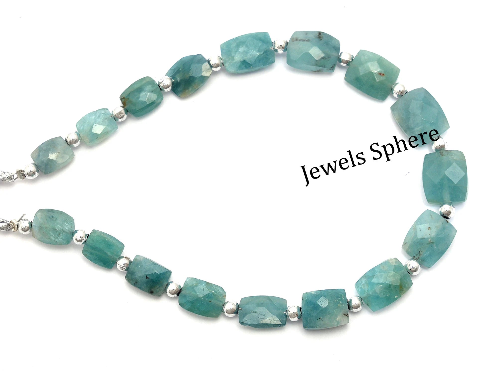 Grandidierite Faceted Cushion Beads, 6x7.5 mm To 9x10.5 mm, SKU938