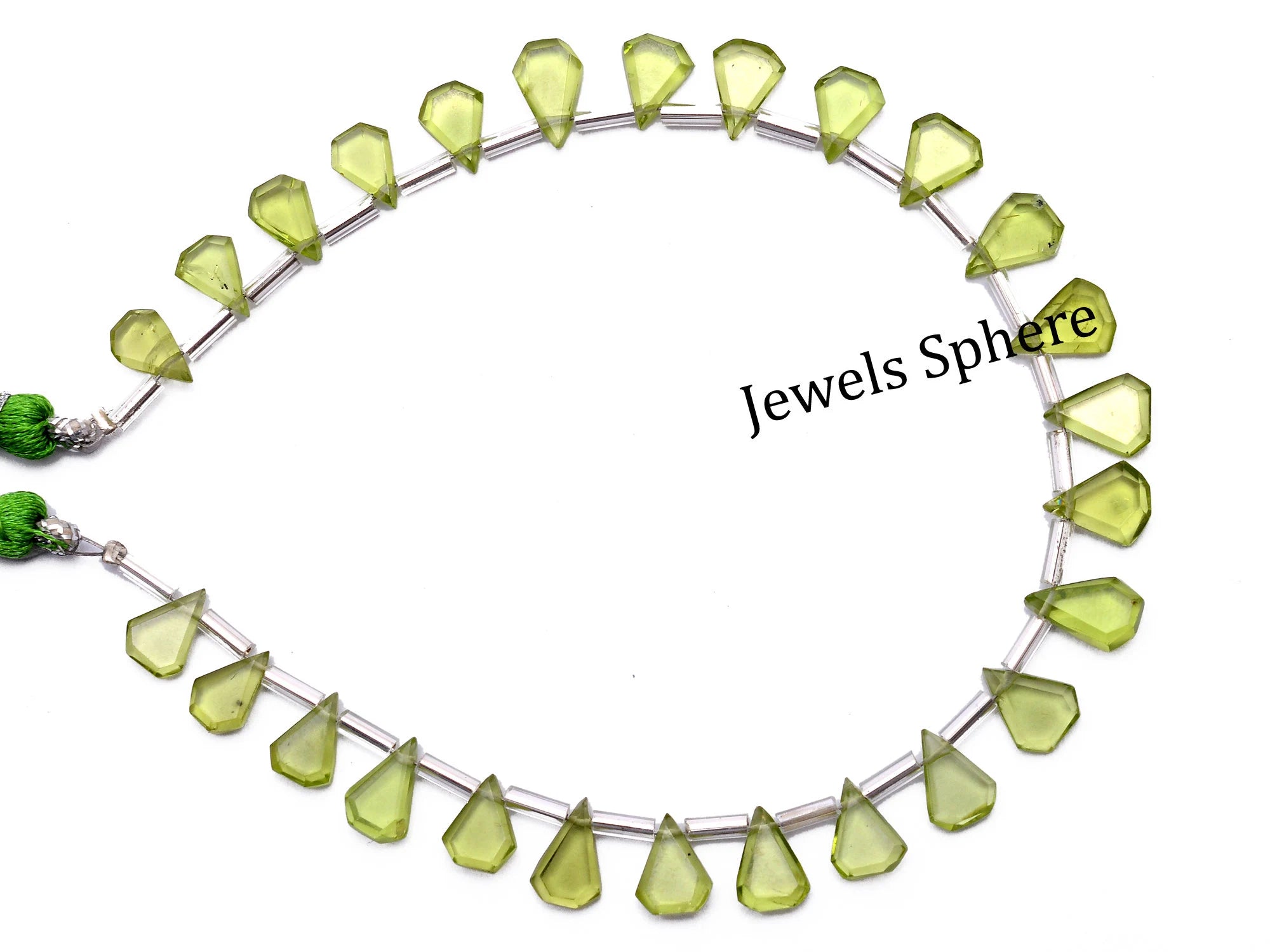 Green Peridot Faceted Pear Beads, 5.5x7.5 mm To 6x10 mm, SKU940