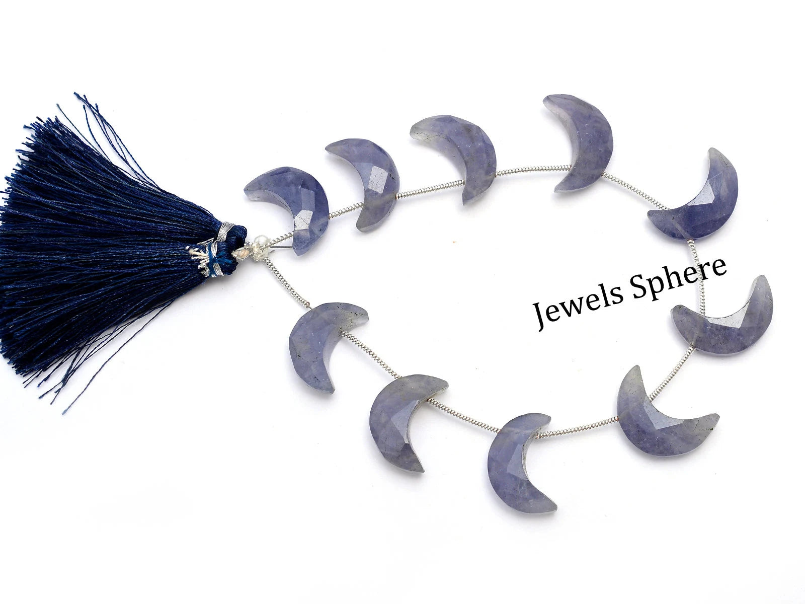 Iolite Faceted Crescent Moon Fancy Shape, 19 mm To 21 mm, SKU727