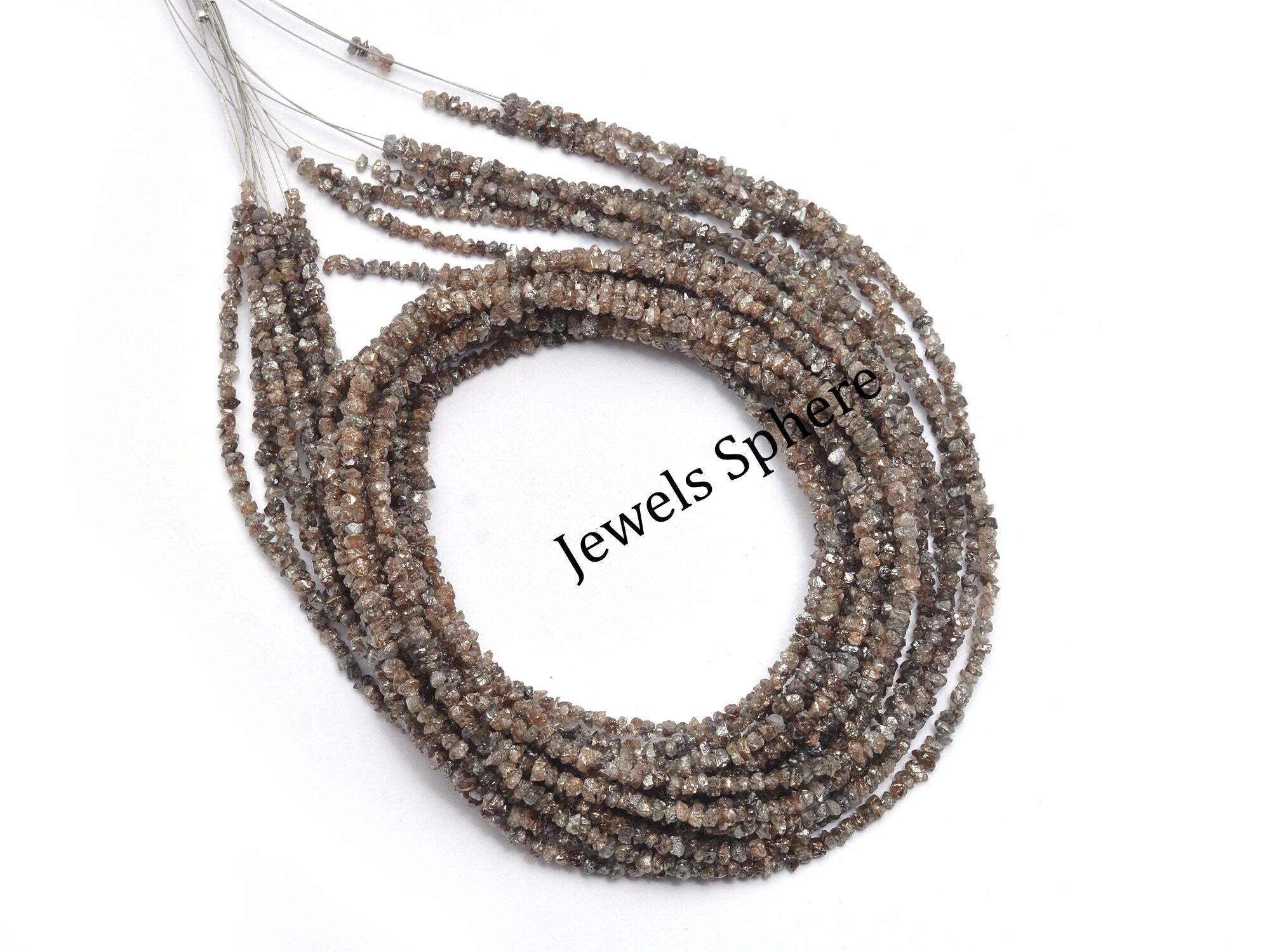 Top Quality Raw Brown Diamond Beads, Diamond Uncut Beads, SKU819