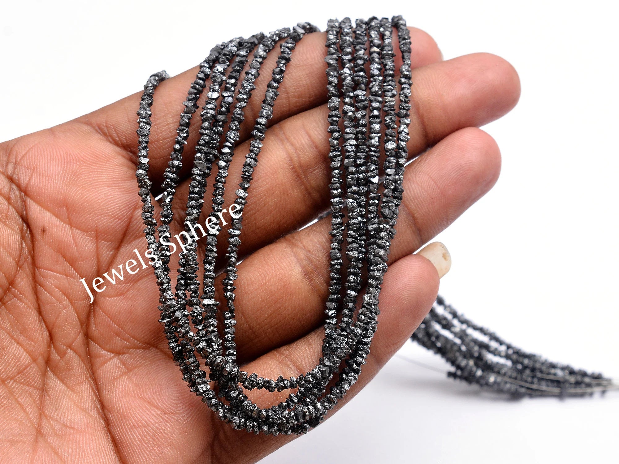 Black Raw Diamond Uncut Beads, Natural Diamond Fancy Beads, SKU816