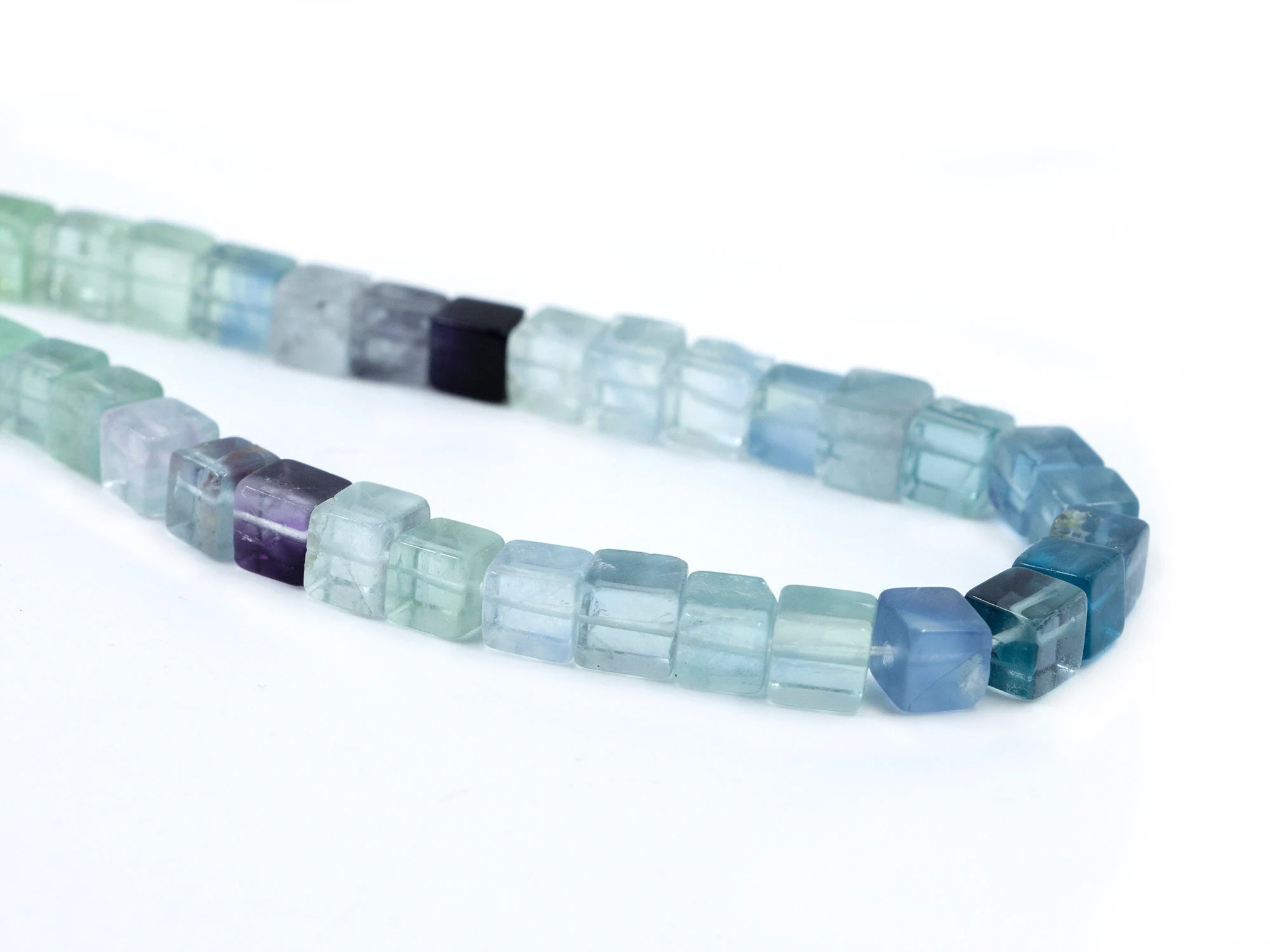 Multi Fluorite Smooth Box Shape Beads, Multi Fluorite Box Fancy Beads, Multi Fluorite Jewelry Making Beads, SKU1585