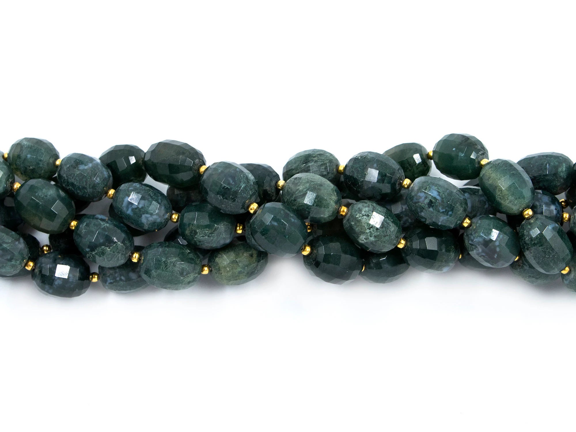 Natural Green Moss Agate Faceted Oval Beads, 9.5x12.5 mm To 10x15 mm, Green Moss Agate Oval, Handmade Jewelry Making Beads,, SKU 1557