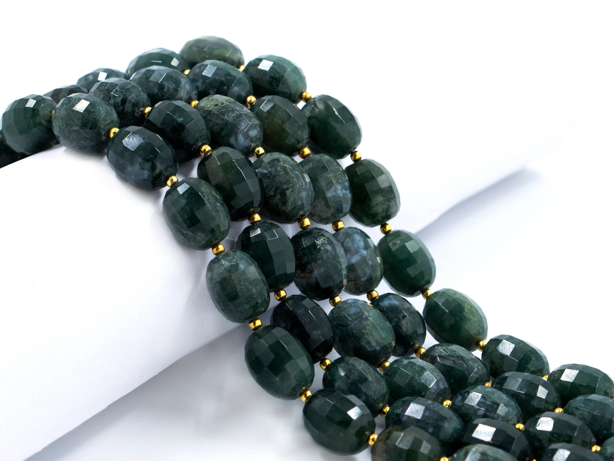 Natural Green Moss Agate Faceted Oval Beads, 9.5x12.5 mm To 10x15 mm, Green Moss Agate Oval, Handmade Jewelry Making Beads,, SKU 1557