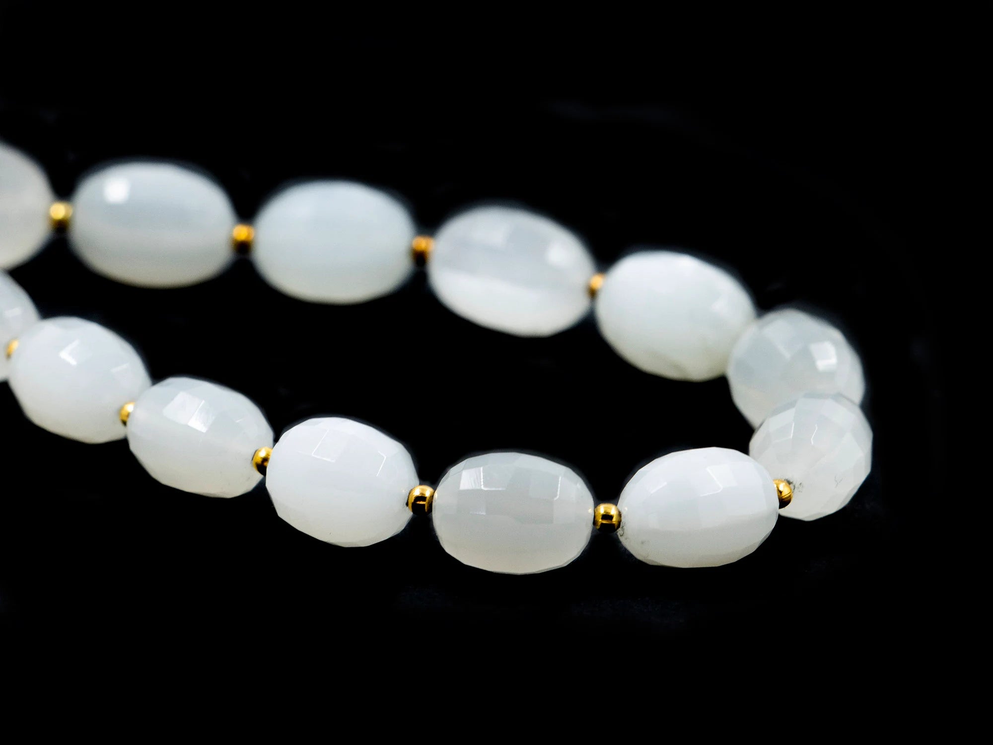 White Moonstone Faceted Oval Beads, Moonstone Oval Beads, White Moonstone Oval, Moonstone Jewelry Making Gemstone Beads, 9 Inches, SKU 1559