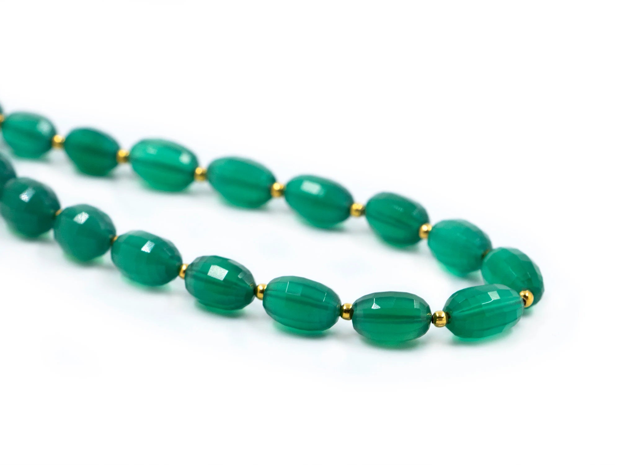Natural Green Onyx Beads, Faceted Oval Beads, 6.5x9 mm To 8x11 mm Beads, Green Oval Beads, Beads For Jewelry, Gemstone Beads (SKU1562)