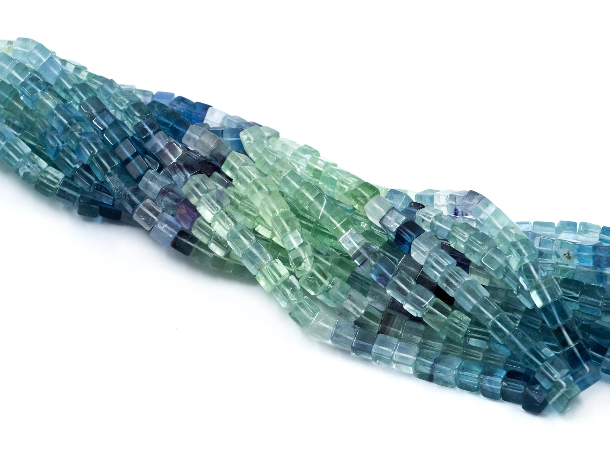 Multi Fluorite Smooth Box Shape Beads, Multi Fluorite Box Fancy Beads, Multi Fluorite Jewelry Making Beads, SKU1585