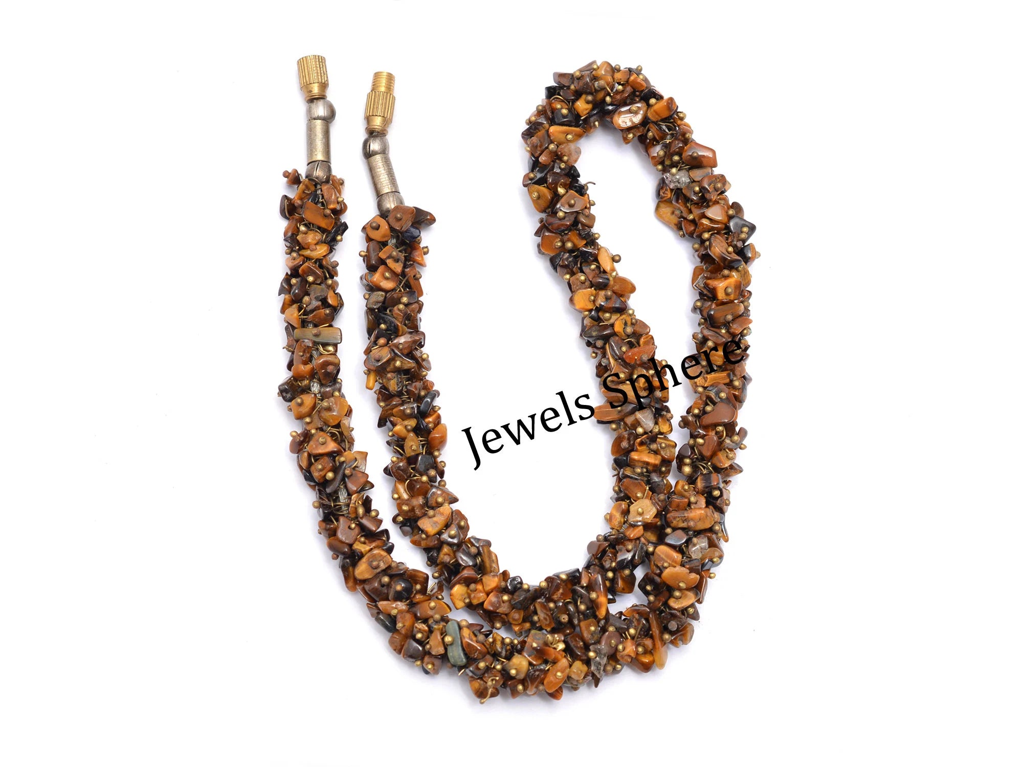 Natural Tiger's Eye Smooth Chips Beads, 4 mm To 5 mm, SKU840