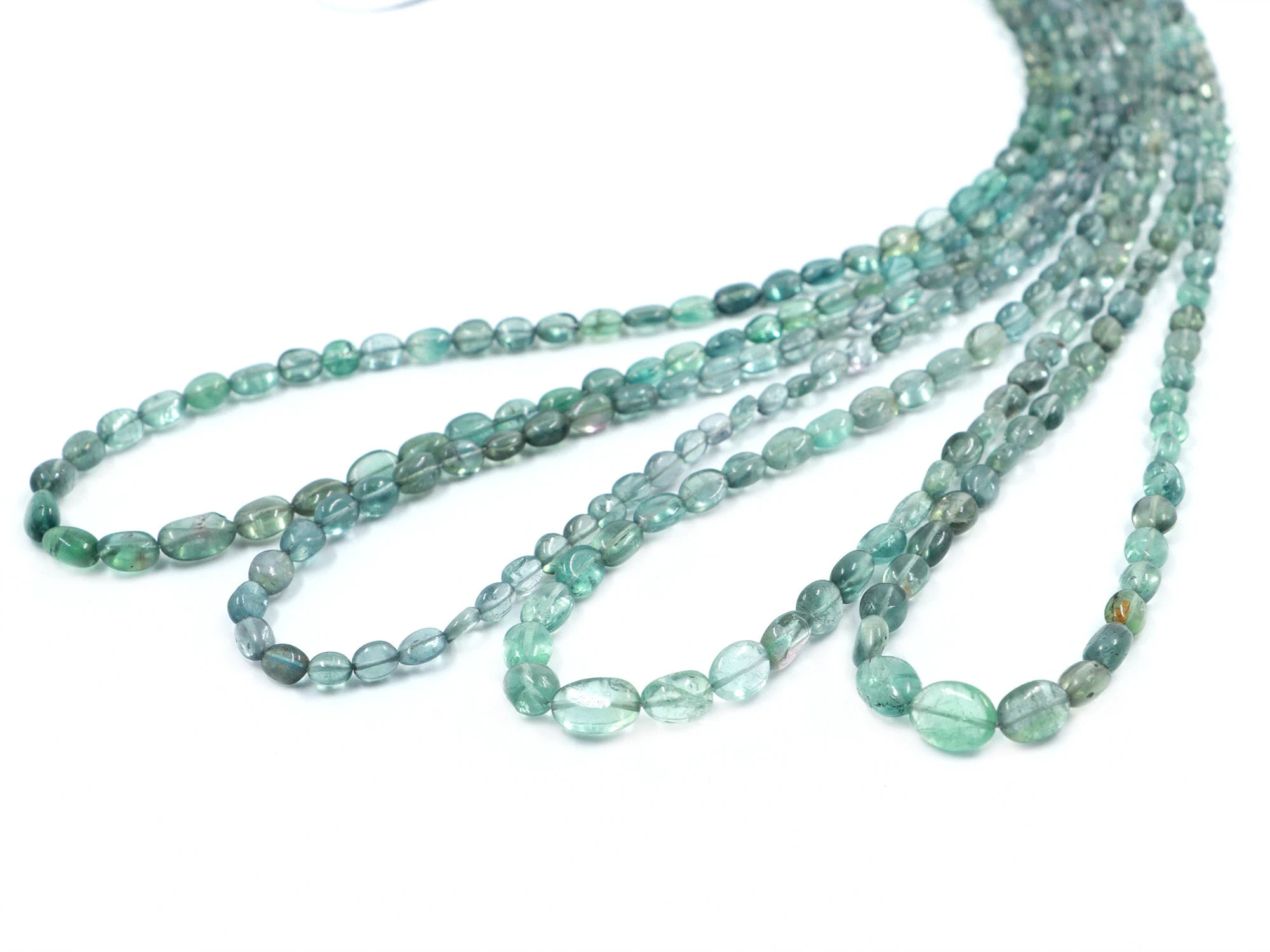 Tourmaline Smooth Oval Beads, 3x3.5mm To 5x7mm, Tourmaline Oval, Tourmaline Jewelry Making Gemstone Beads,,18 Inch Strand