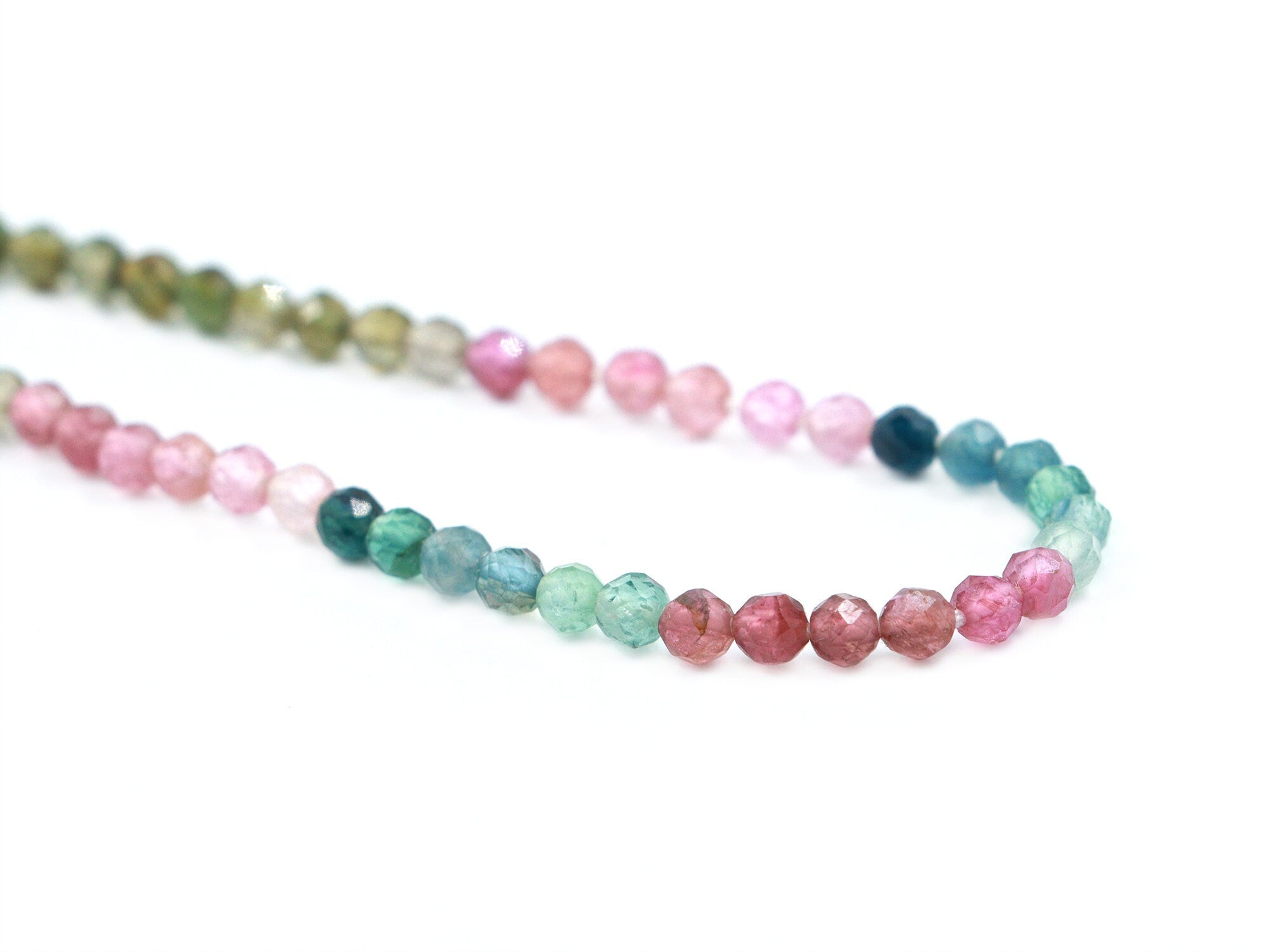 Multi Tourmaline Faceted Round Balls Beads, 3 mm To 3.5 mm, Multi Tourmaline Balls, Multi Tourmaline Jewelry Making Gemstone Balls