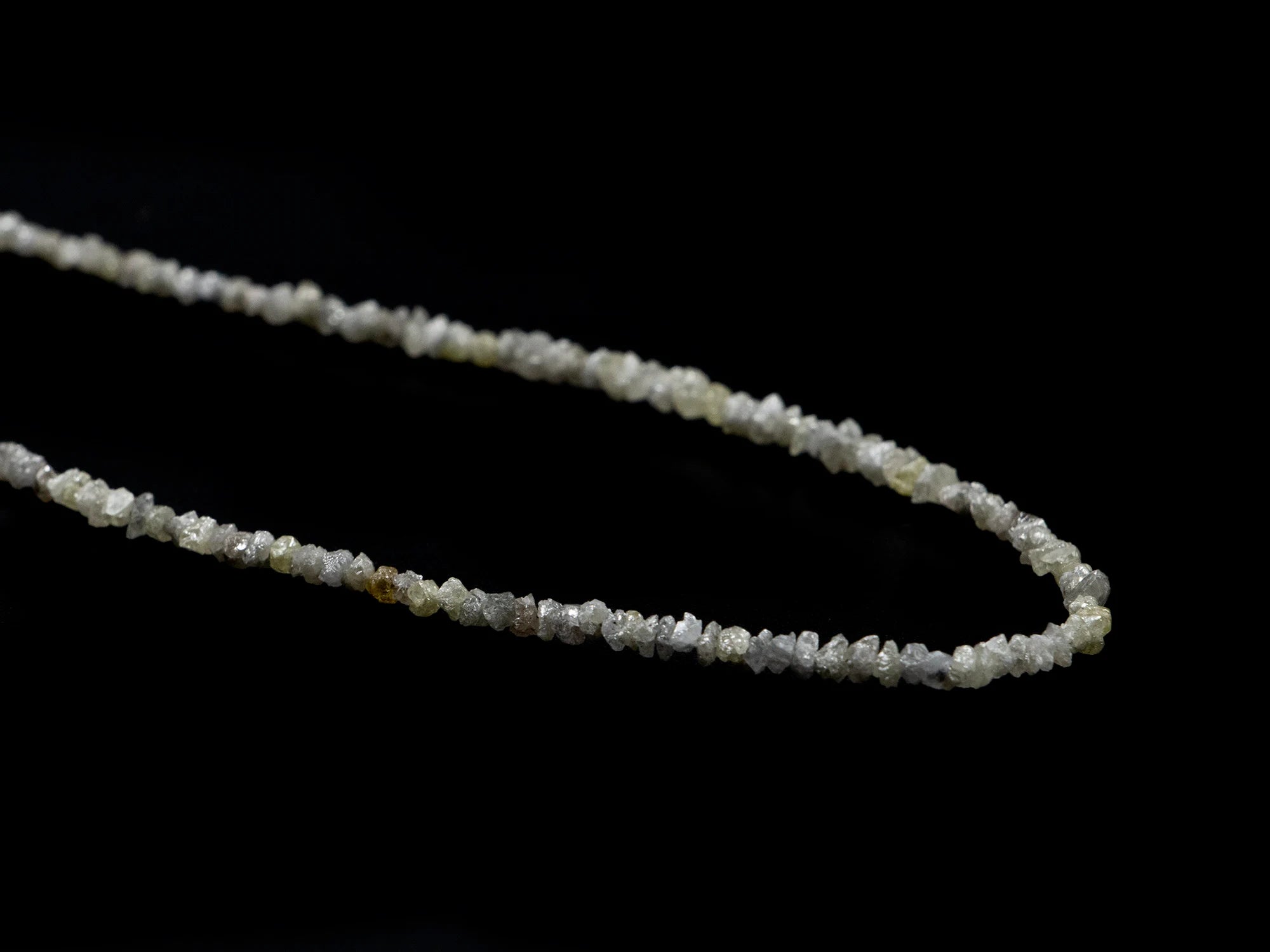 Natural Lemon Diamond Chips Organic Beads, 2.5 mm To 3 mm, Organic Chips Diamond, Diamond Jewelry Making Beads, 18 Inches, SKU 1596