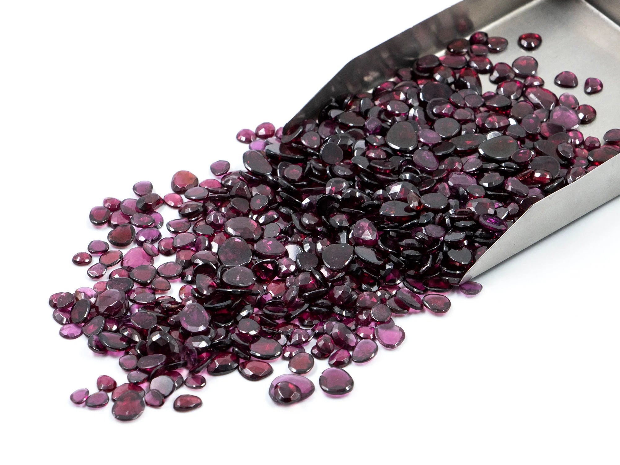 Rhodolite Garnet Faceted Oval Rosecut Loose Gemstone, 4x4.5 mm To 8.5x9 mm, Rhodolite Garnet Rosecut, Garnet Loose Gemstone, SKU1599