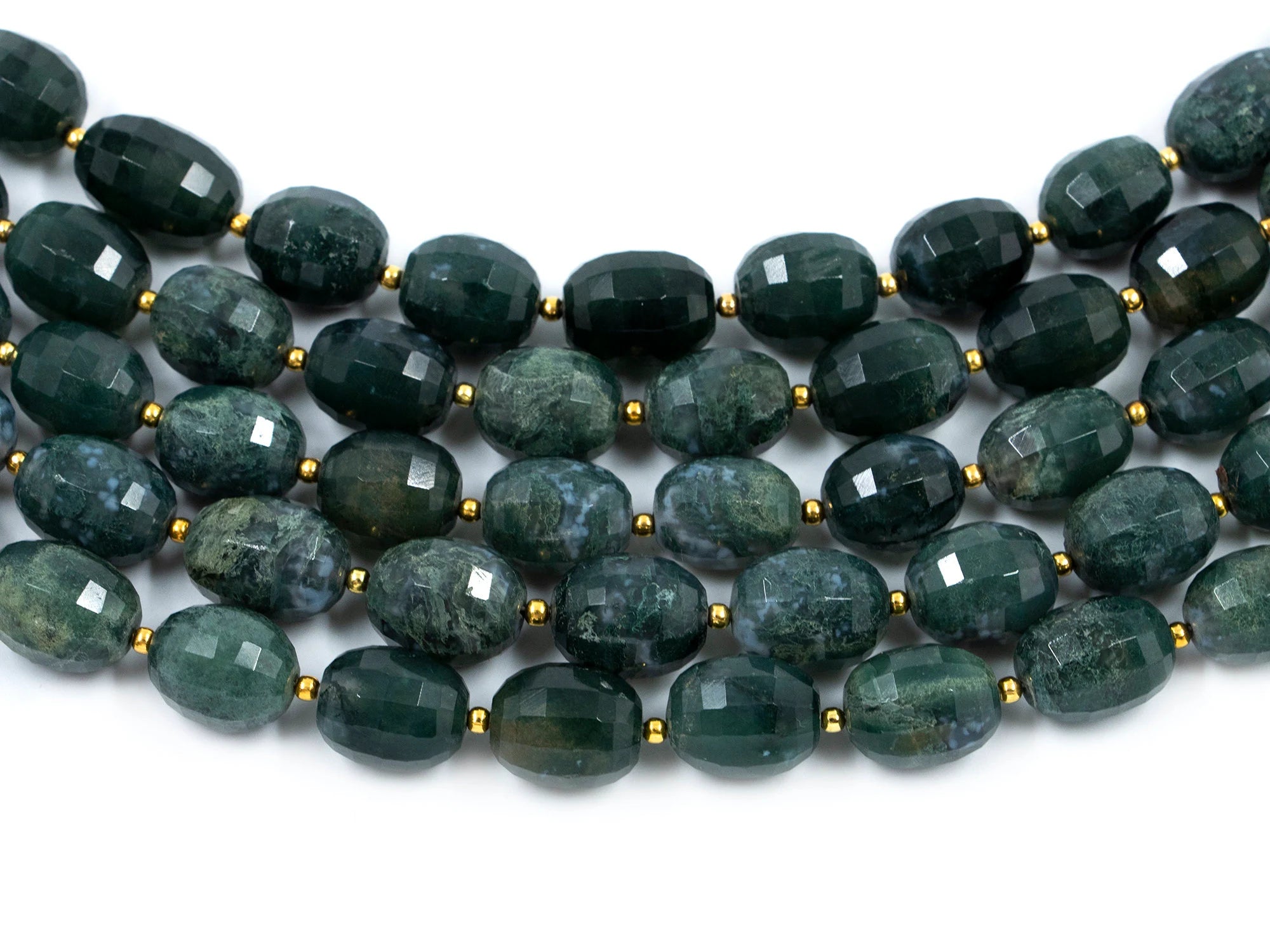 Natural Green Moss Agate Faceted Oval Beads, 9.5x12.5 mm To 10x15 mm, Green Moss Agate Oval, Handmade Jewelry Making Beads,, SKU 1557