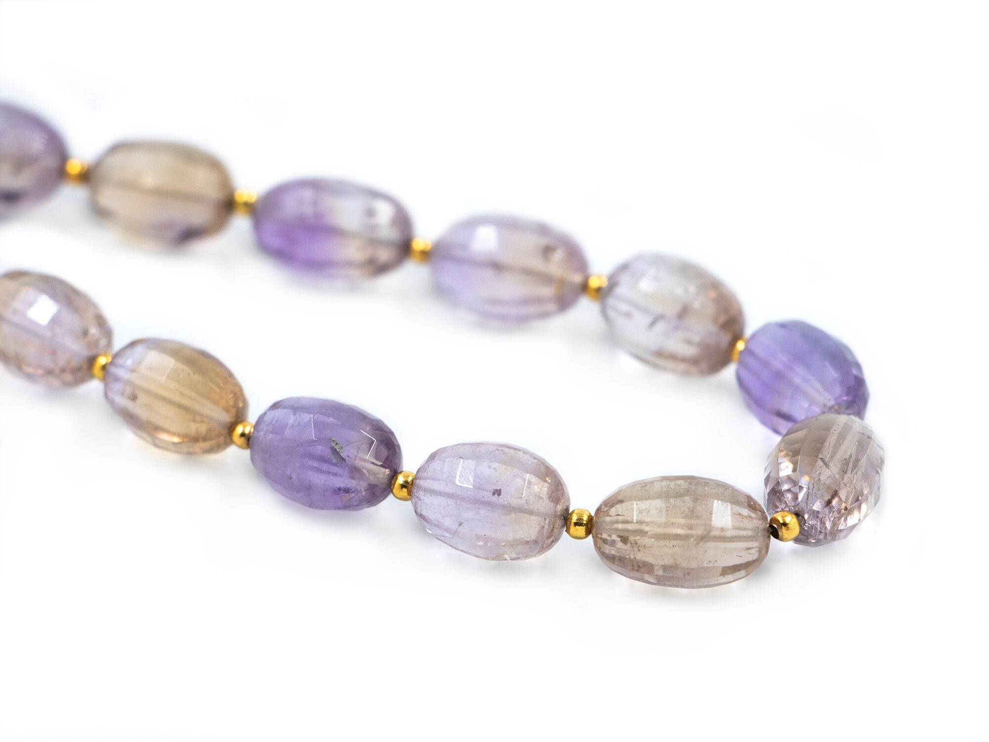 AA Quality Ametrine Faceted Oval Beads, Ametrine Oval Beads, Ametrine Shaded Oval, Handmade Beads For Jewelry, Wholesale Supplier (SKU1560)