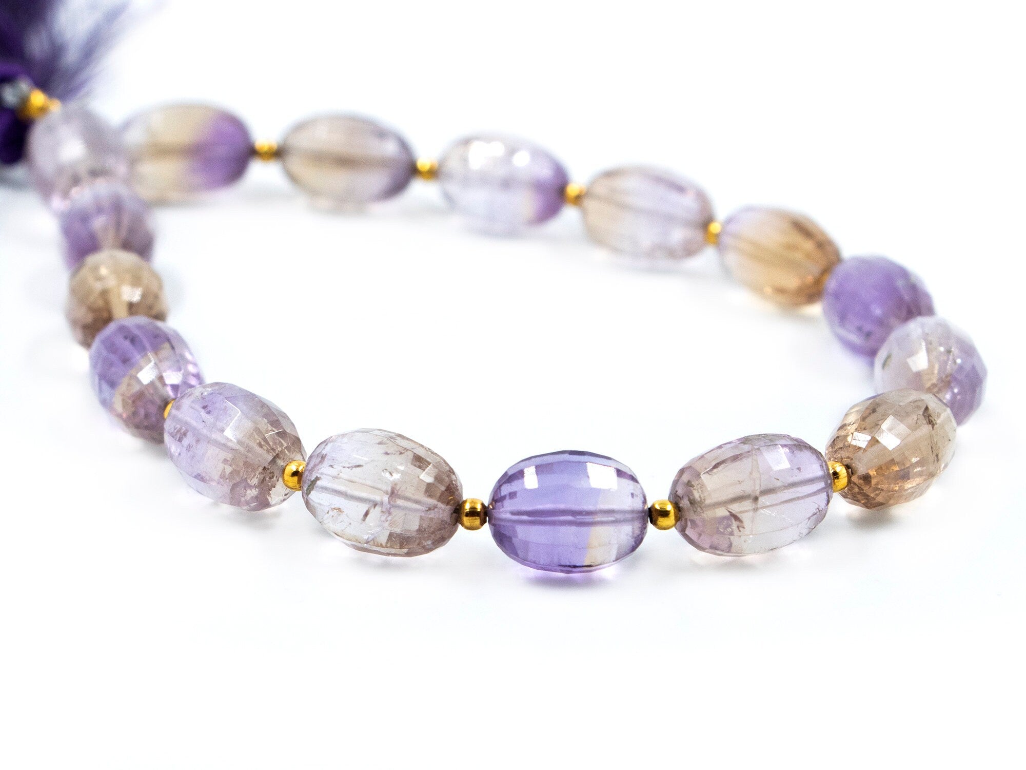AA Quality Ametrine Faceted Oval Beads, Ametrine Oval Beads, Ametrine Shaded Oval, Handmade Beads For Jewelry, Wholesale Supplier (SKU1560)