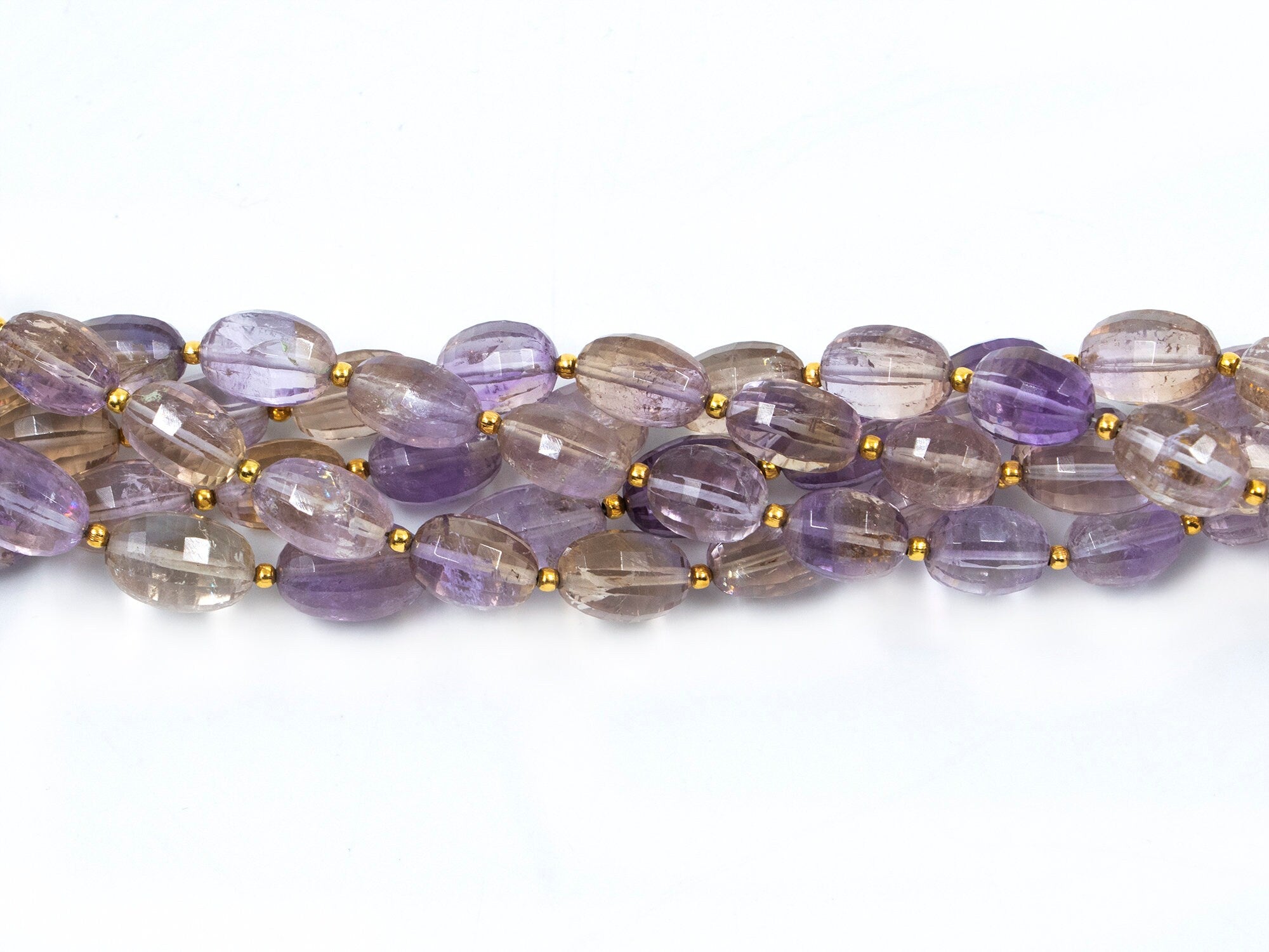AA Quality Ametrine Faceted Oval Beads, Ametrine Oval Beads, Ametrine Shaded Oval, Handmade Beads For Jewelry, Wholesale Supplier (SKU1560)