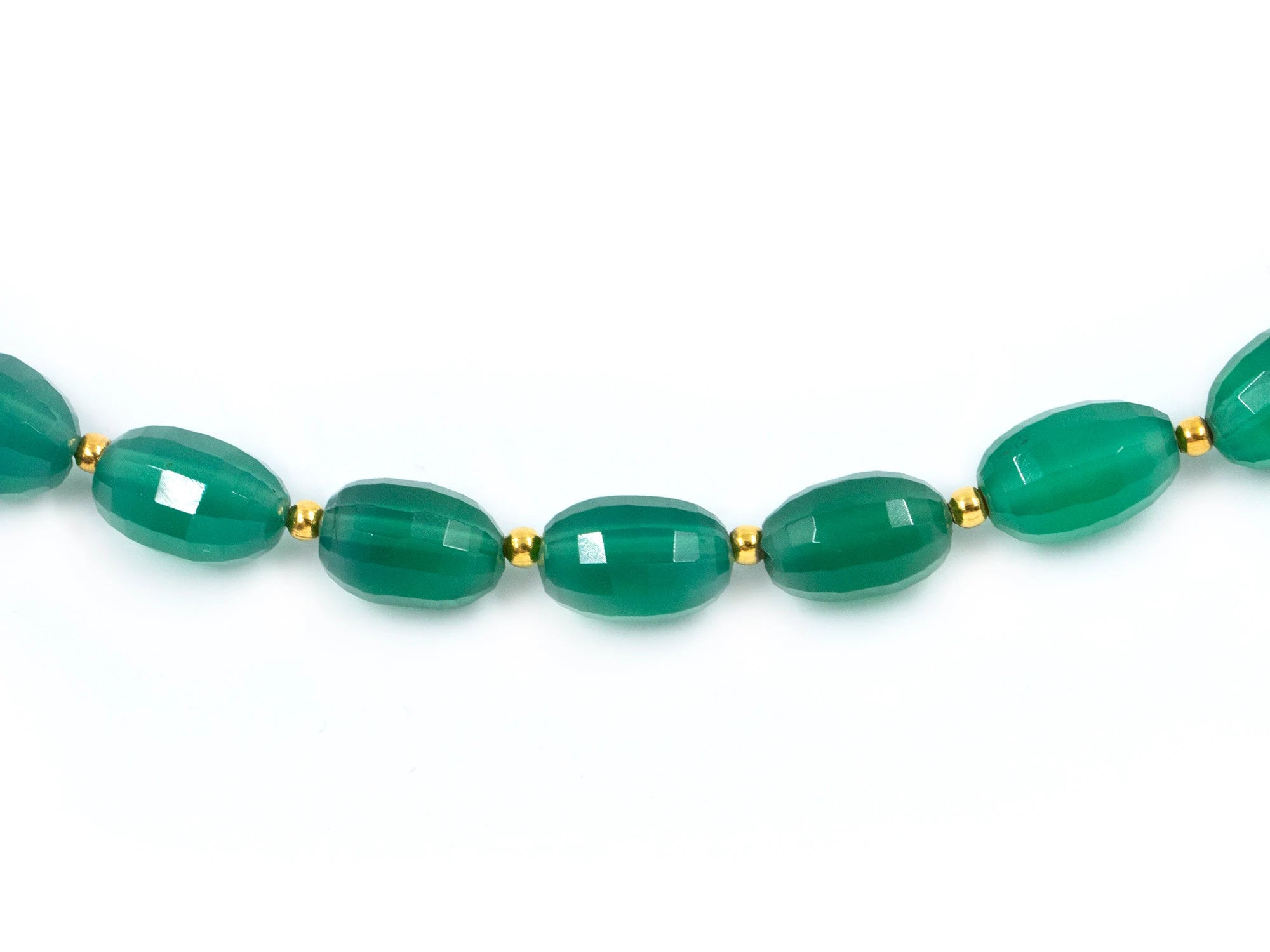 Natural Green Onyx Beads, Faceted Oval Beads, 6.5x9 mm To 8x11 mm Beads, Green Oval Beads, Beads For Jewelry, Gemstone Beads (SKU1562)