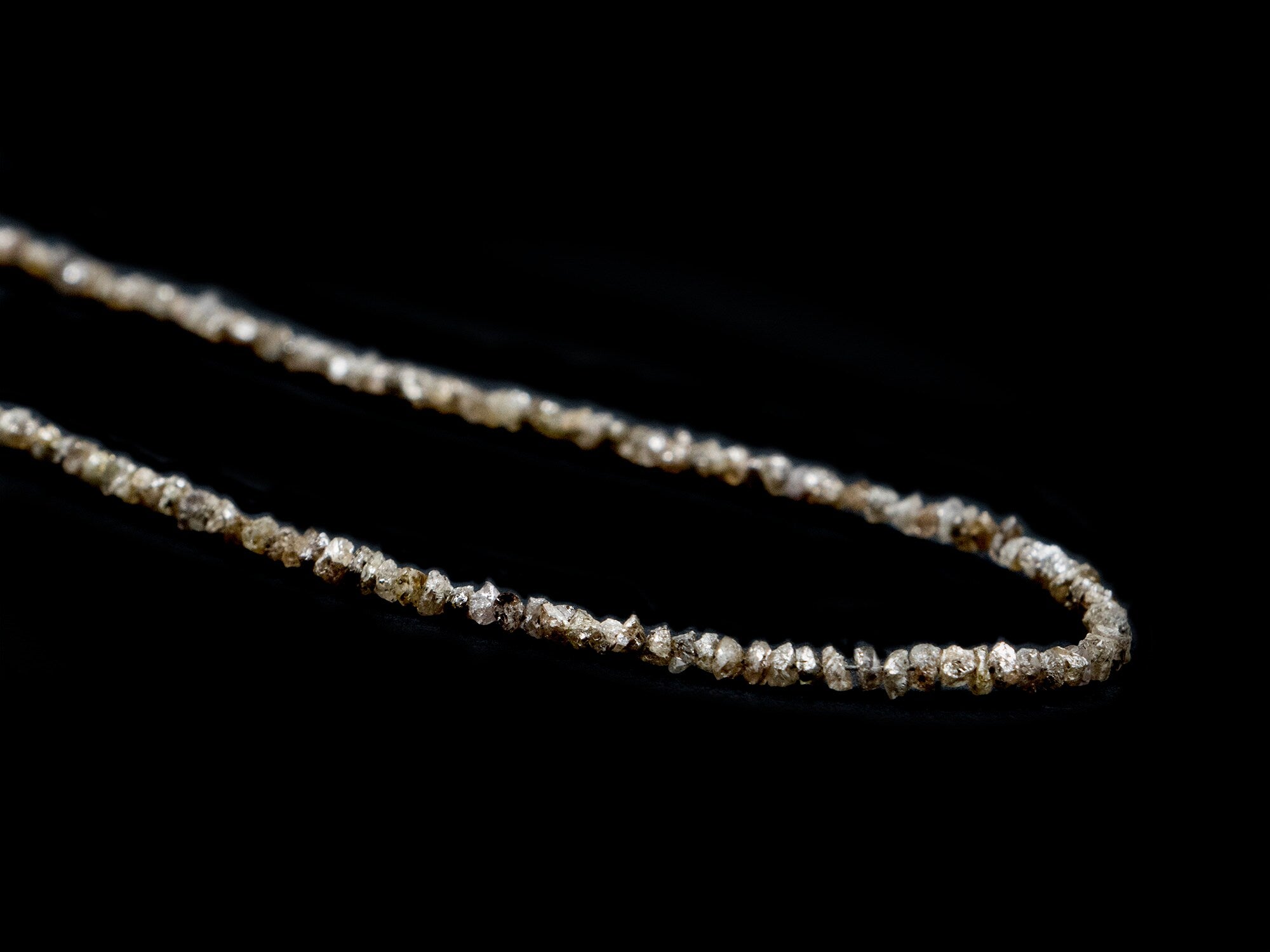 AA Quality Raw Diamond Beads, Grey Color Diamond Beads, SKU817