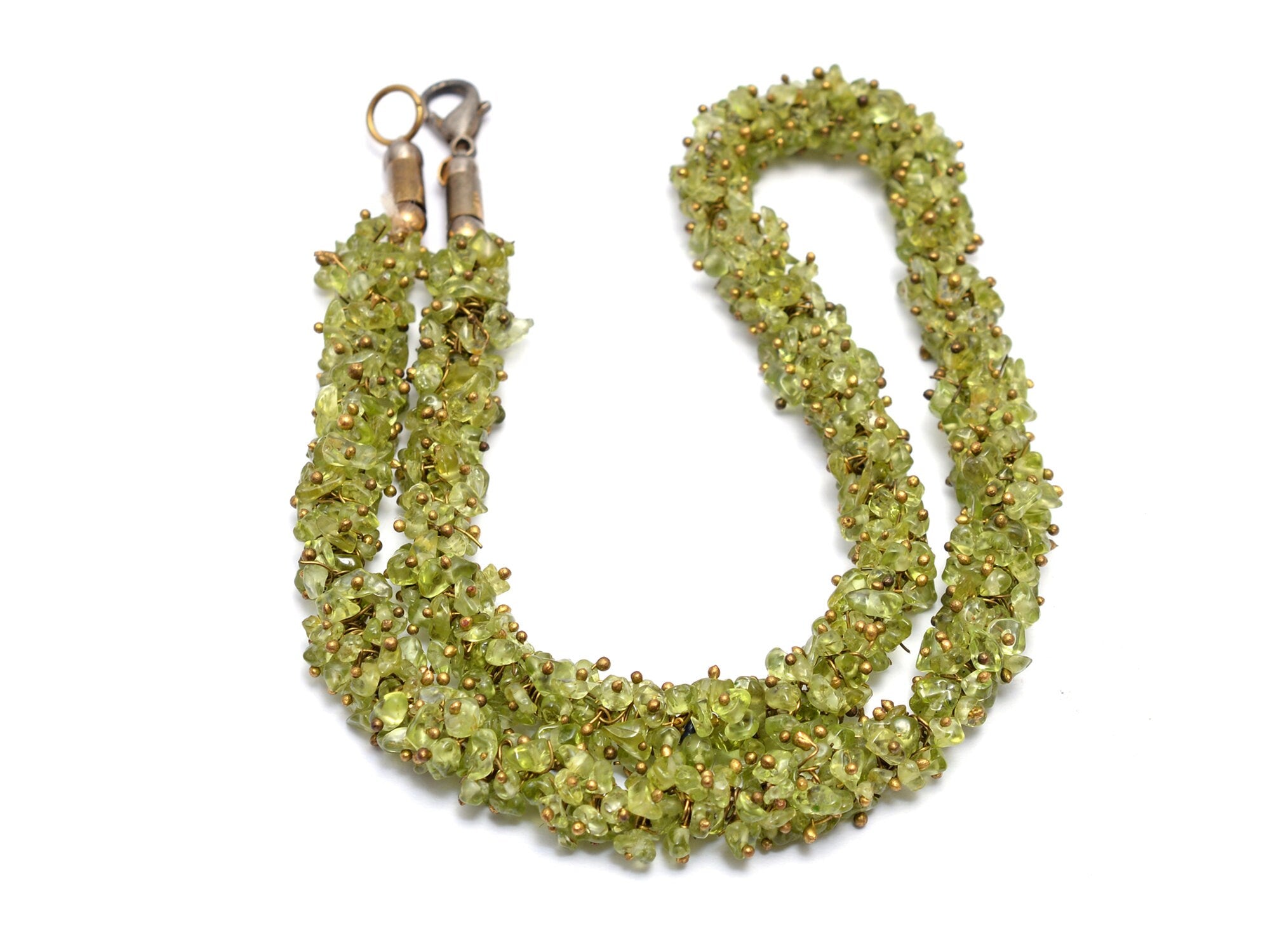 Peridot Smooth Chips Beads, 4 mm To 5 mm, SKU837