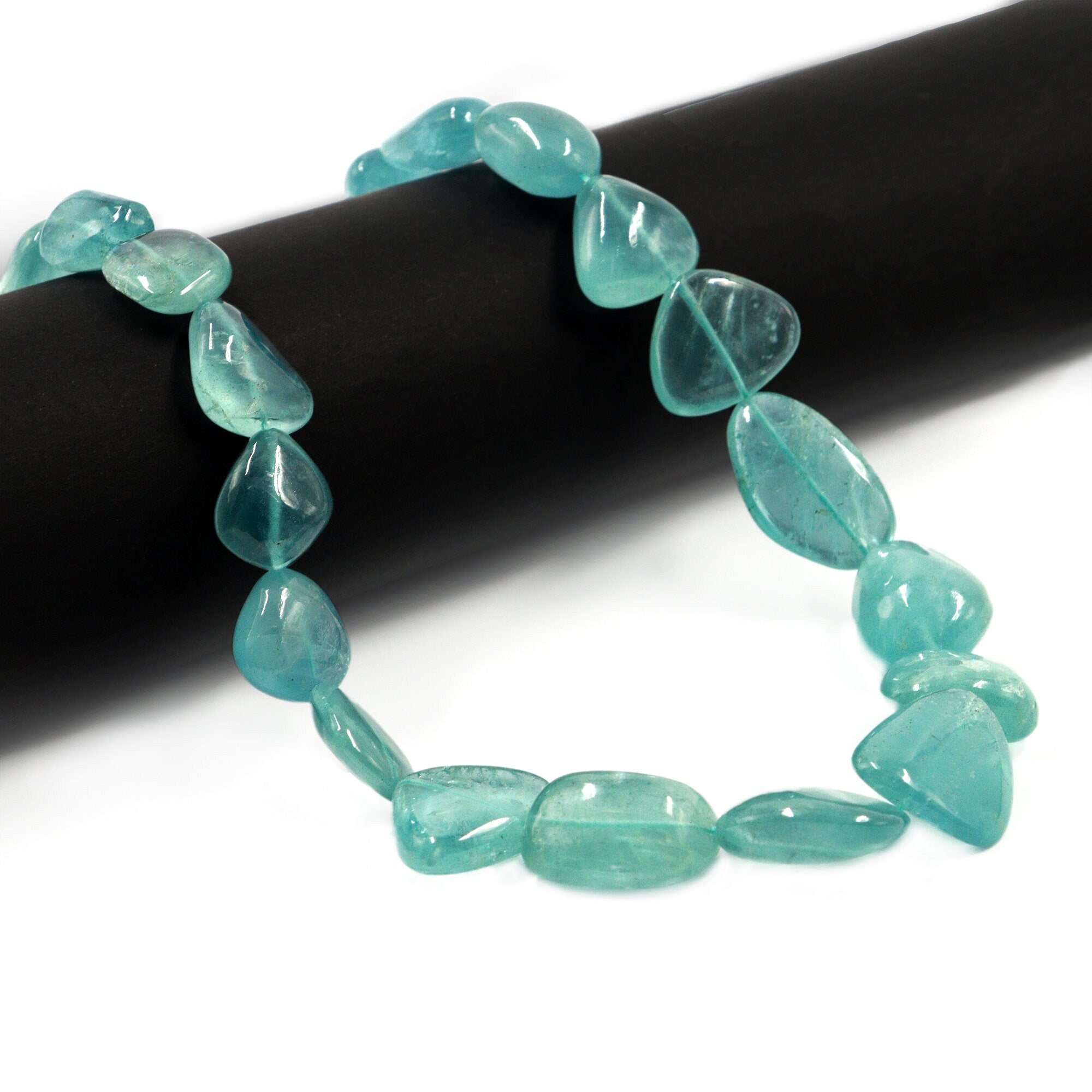 Moss Aquamarine Smooth Tumble Beads, 11x17 mm To 19x25 mm, Moss Aquamarine Nuggets Beads, Aquamarine Handmade Jewelry Making Beads