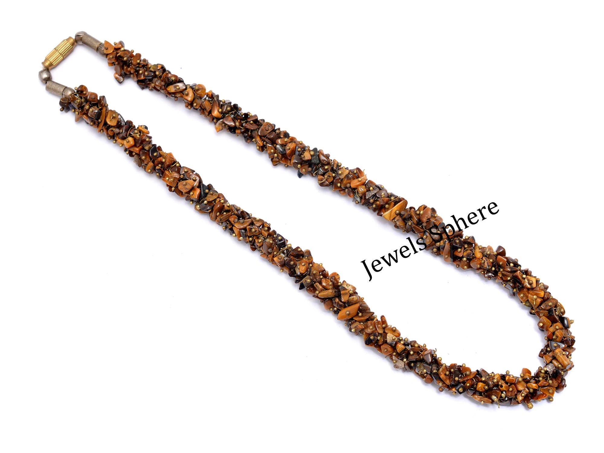 Natural Tiger's Eye Smooth Chips Beads, 4 mm To 5 mm, SKU840