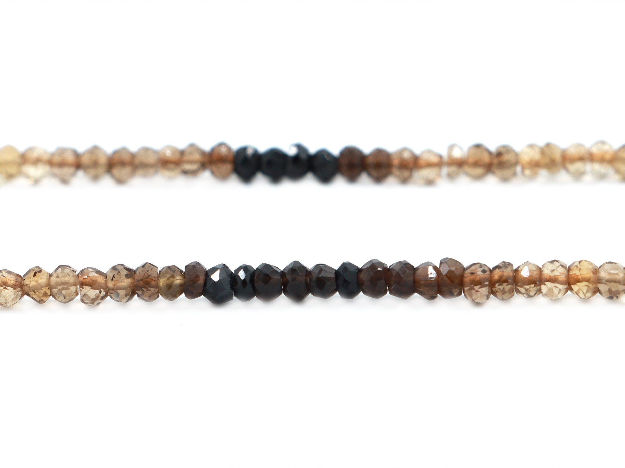 AA Quality Smoky Lemon Quartz Faceted Rondelle Beads, Smoky Lemon Quartz Beads, Quartz Handmade Jewelry Making Gemstone Beads (SKU 1652)