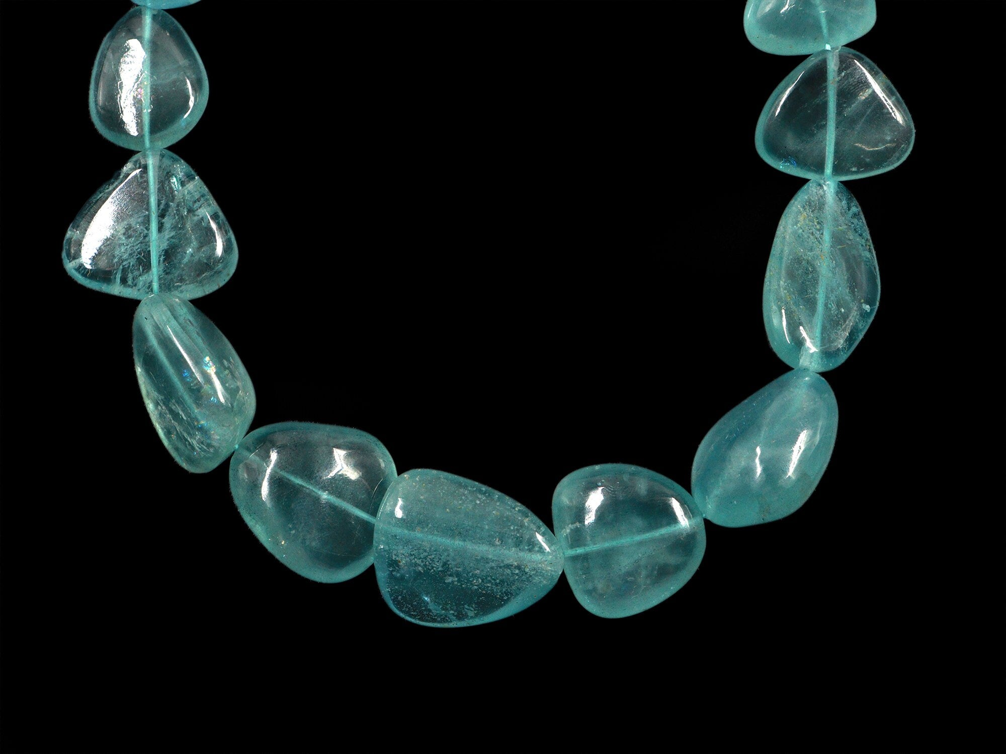 Moss Aquamarine Smooth Tumble Beads, 11x17 mm To 19x25 mm, Moss Aquamarine Nuggets Beads, Aquamarine Handmade Jewelry Making Beads