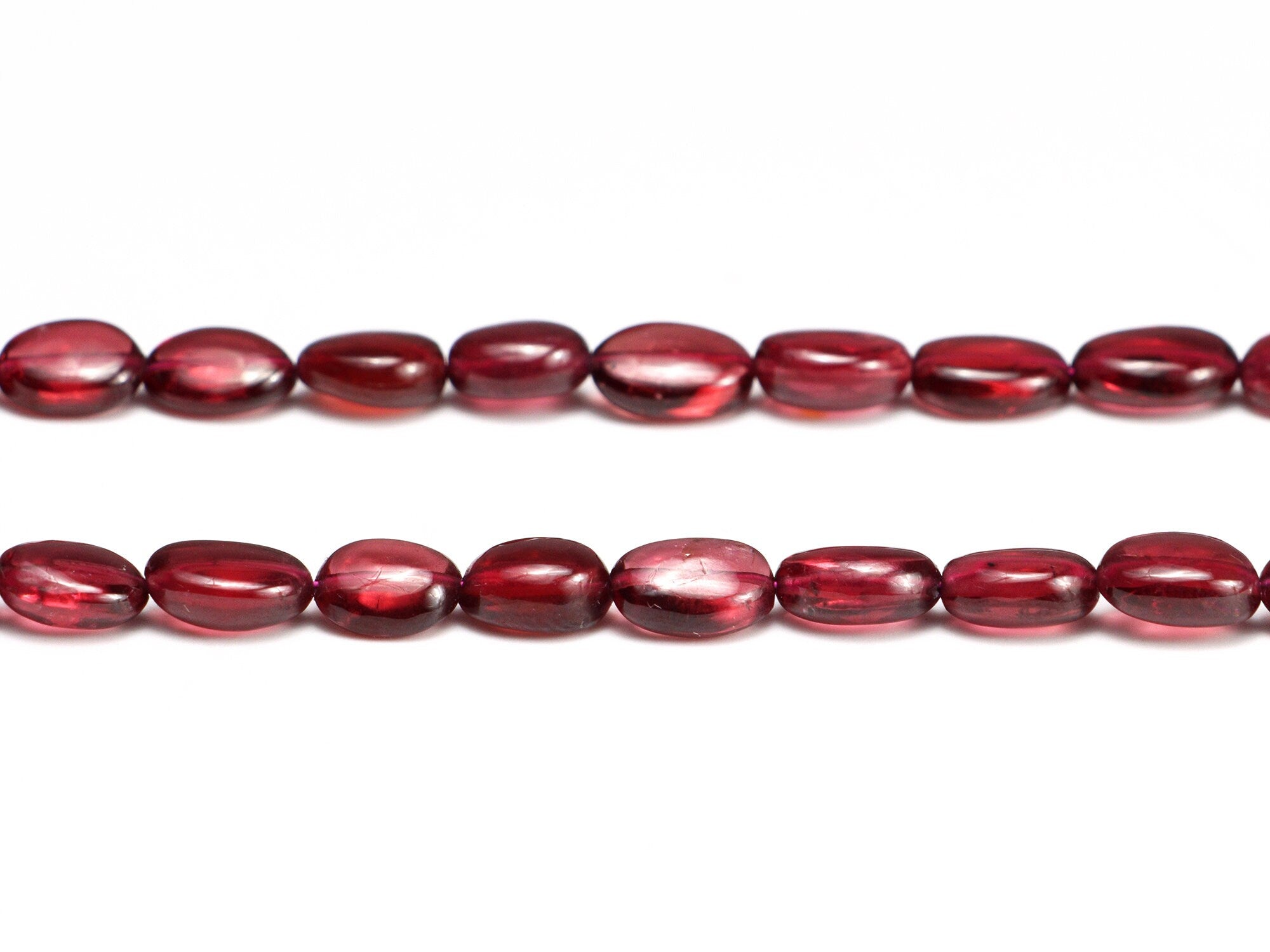 Rhodolite Garnet Smooth Oval Beads, Rhodolite Garnet Oval, Rhodolite Garnet Handmade Jewelry Making Gemstone Beads, 16 Inch Strand