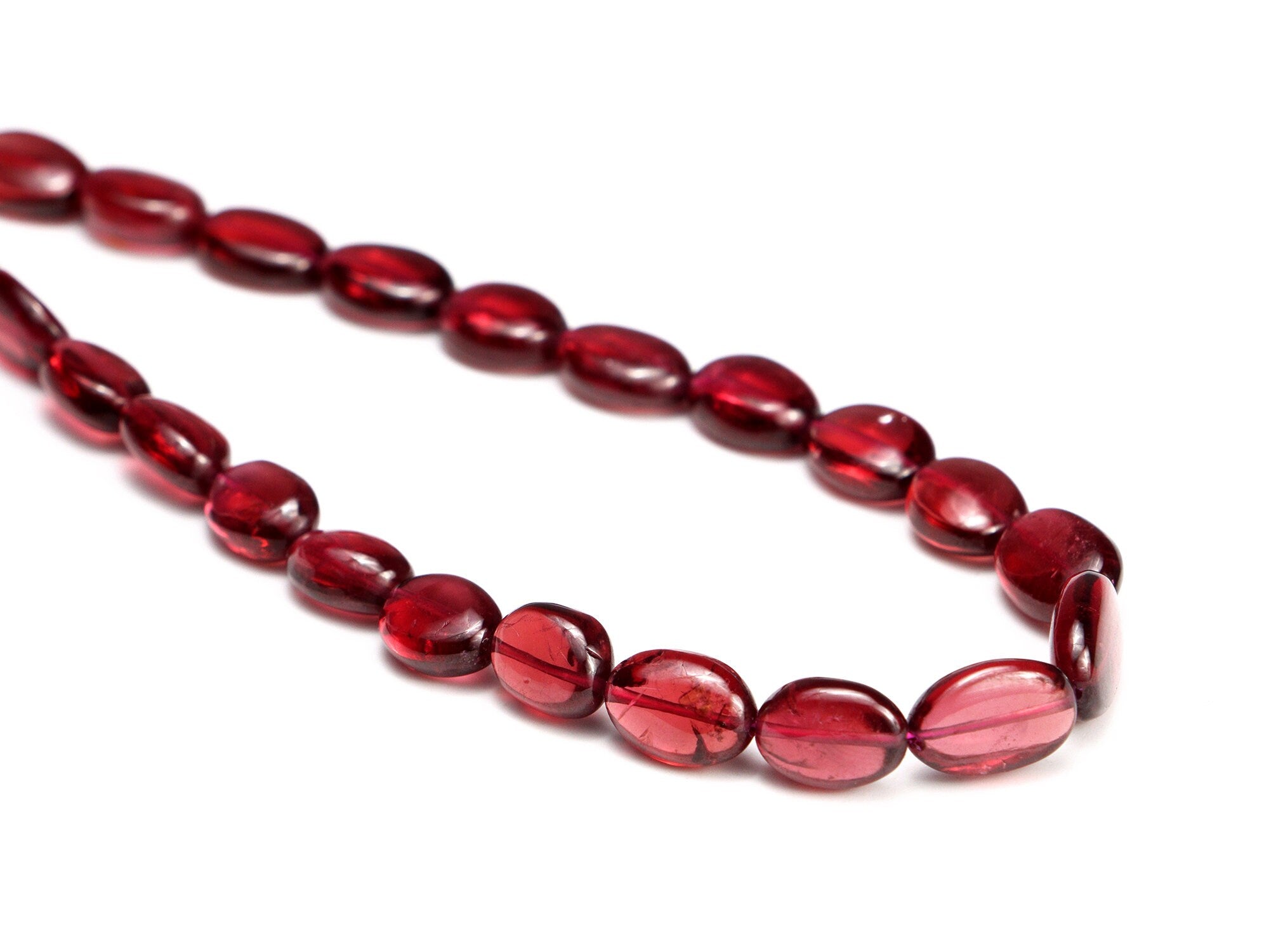 Rhodolite Garnet Smooth Oval Beads, Rhodolite Garnet Oval, Rhodolite Garnet Handmade Jewelry Making Gemstone Beads, 16 Inch Strand