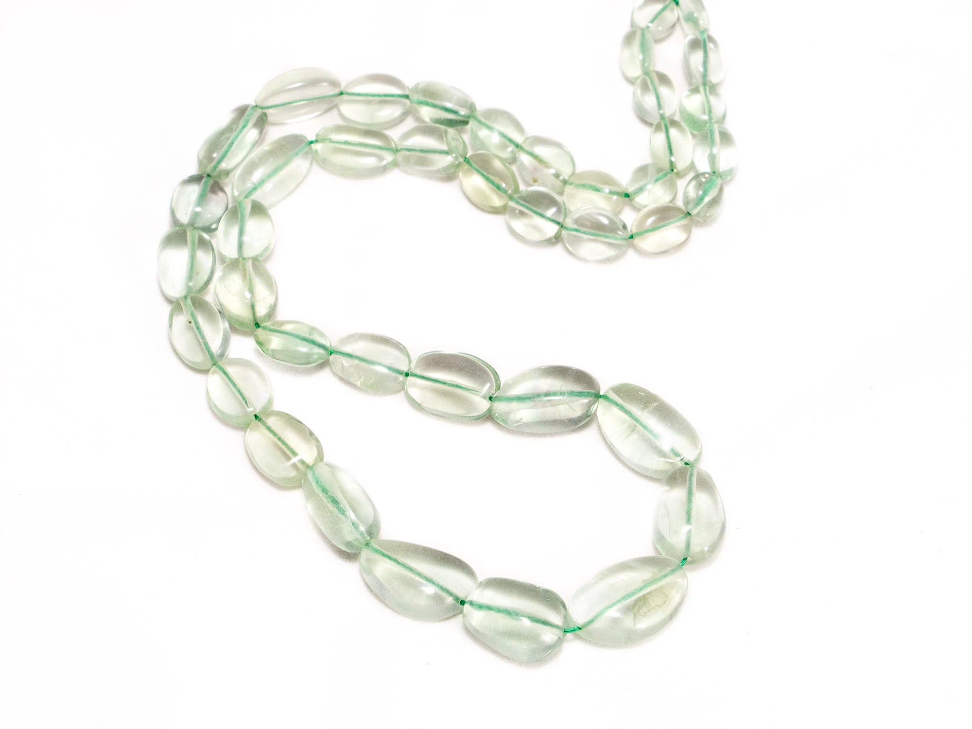 AA Quality Green Fluorite Smooth Nuggets Beads, 7x8.5 mm To 13x18.5 mm, SKU2036