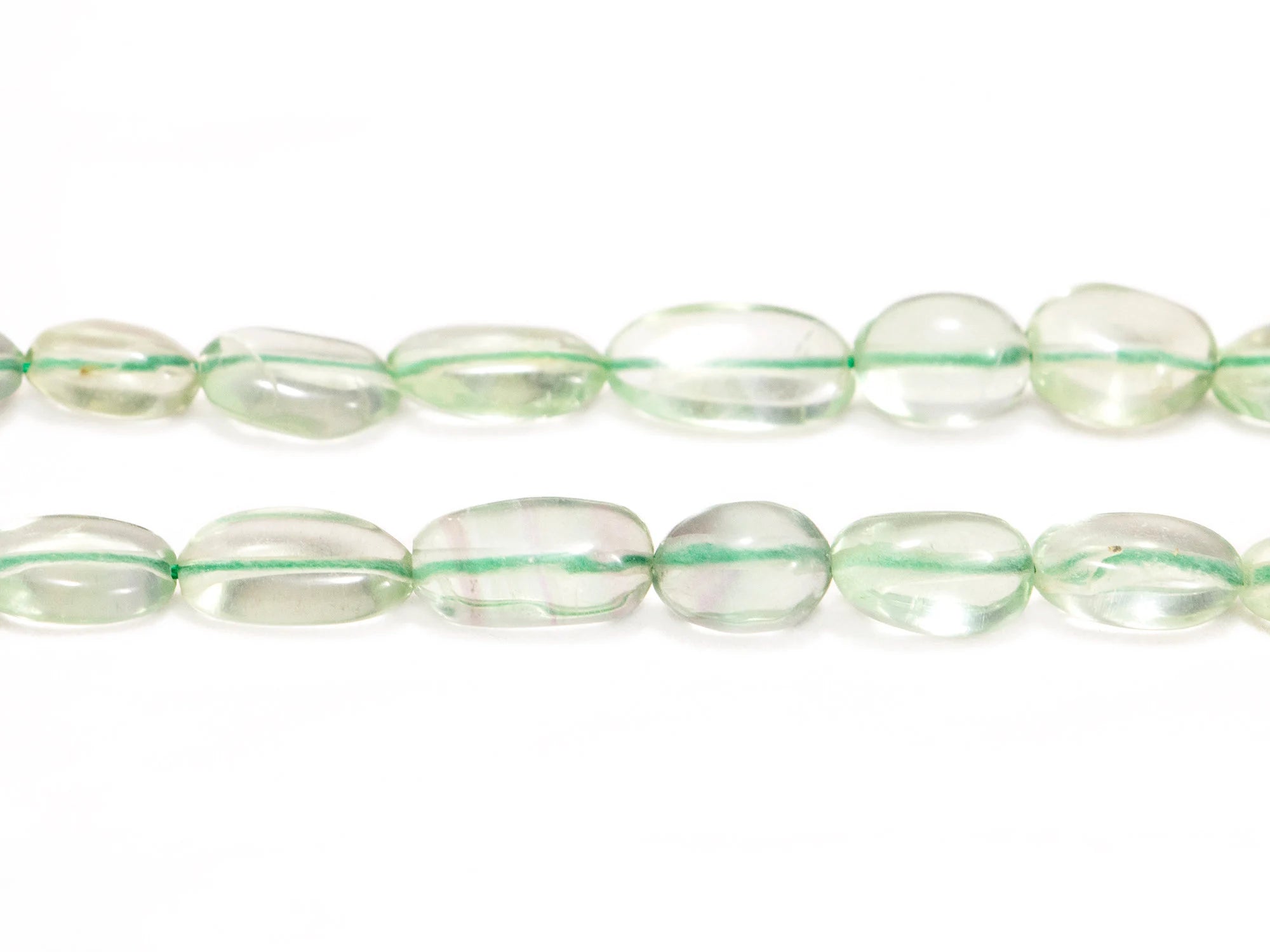 AA Quality Green Fluorite Smooth Nuggets Beads, 7x8.5 mm To 13x18.5 mm, SKU2036