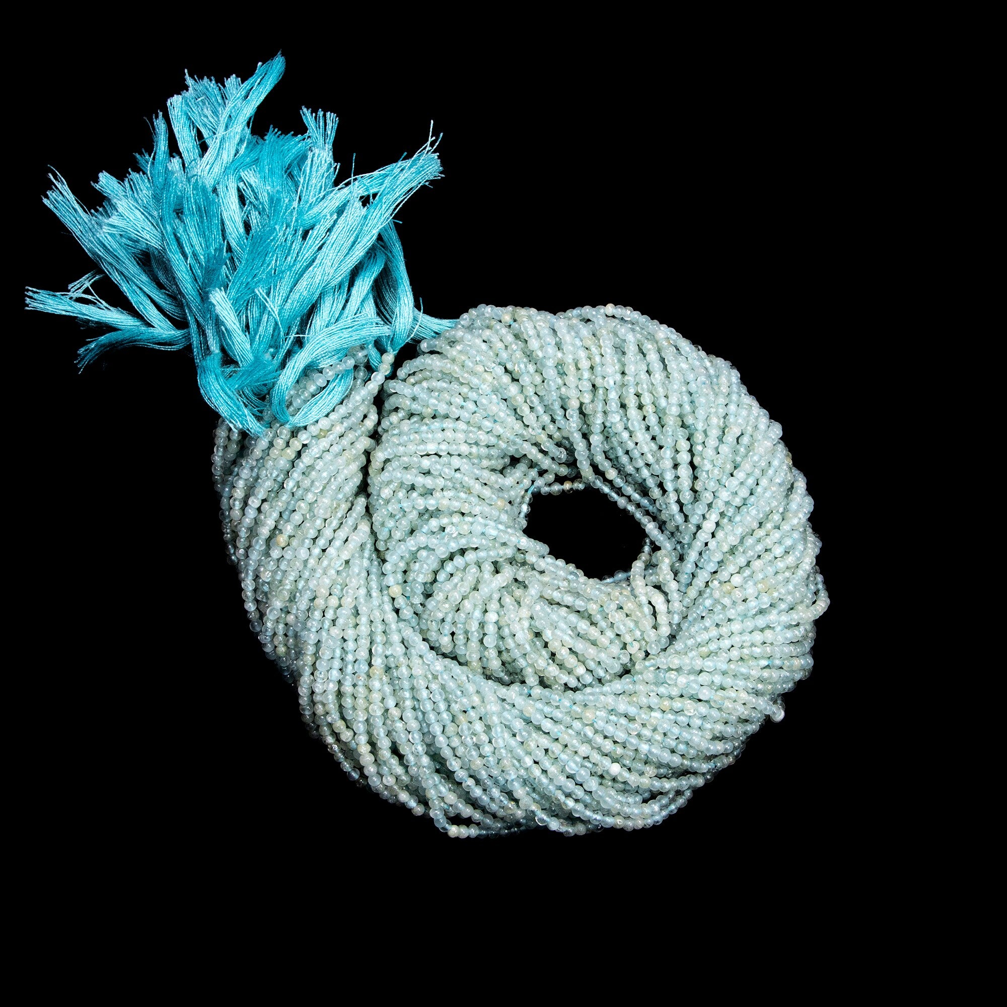 AA Quality Blue Aquamarine Smooth Round Balls, SKU2050
