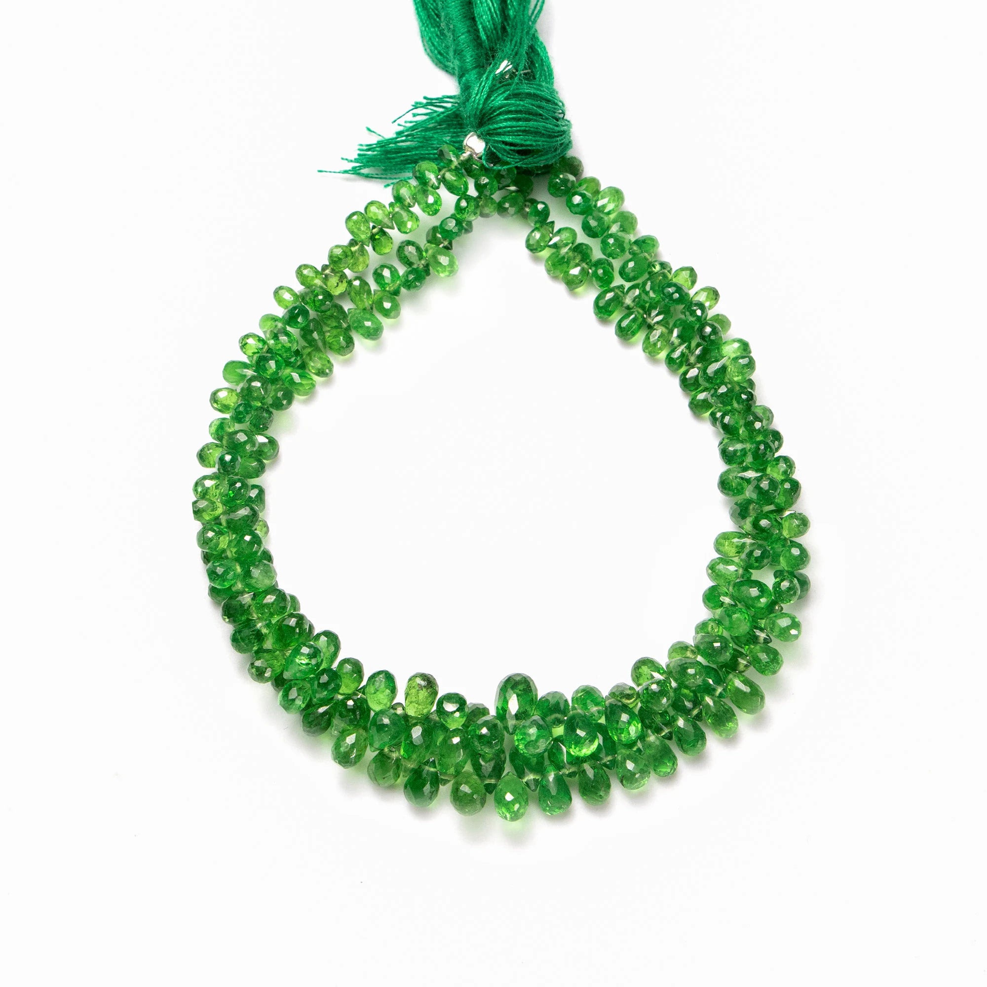 AAA Quality Tsavorite Faceted Teardrop Beads, 2x3 mm To 4x6 mm, SKU2031