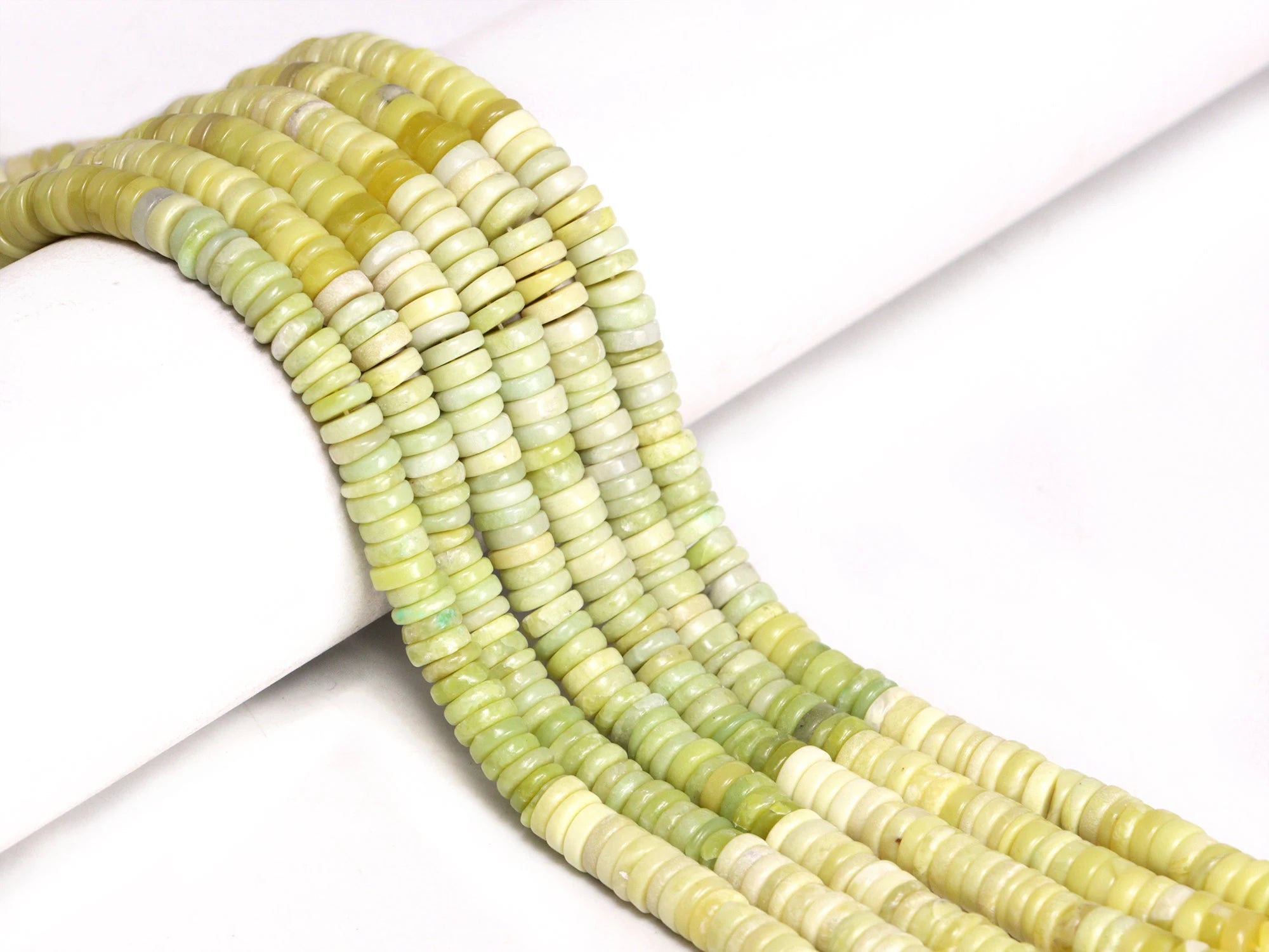 AA Quality Serpentine Smooth Heishi Beads, SKU2081