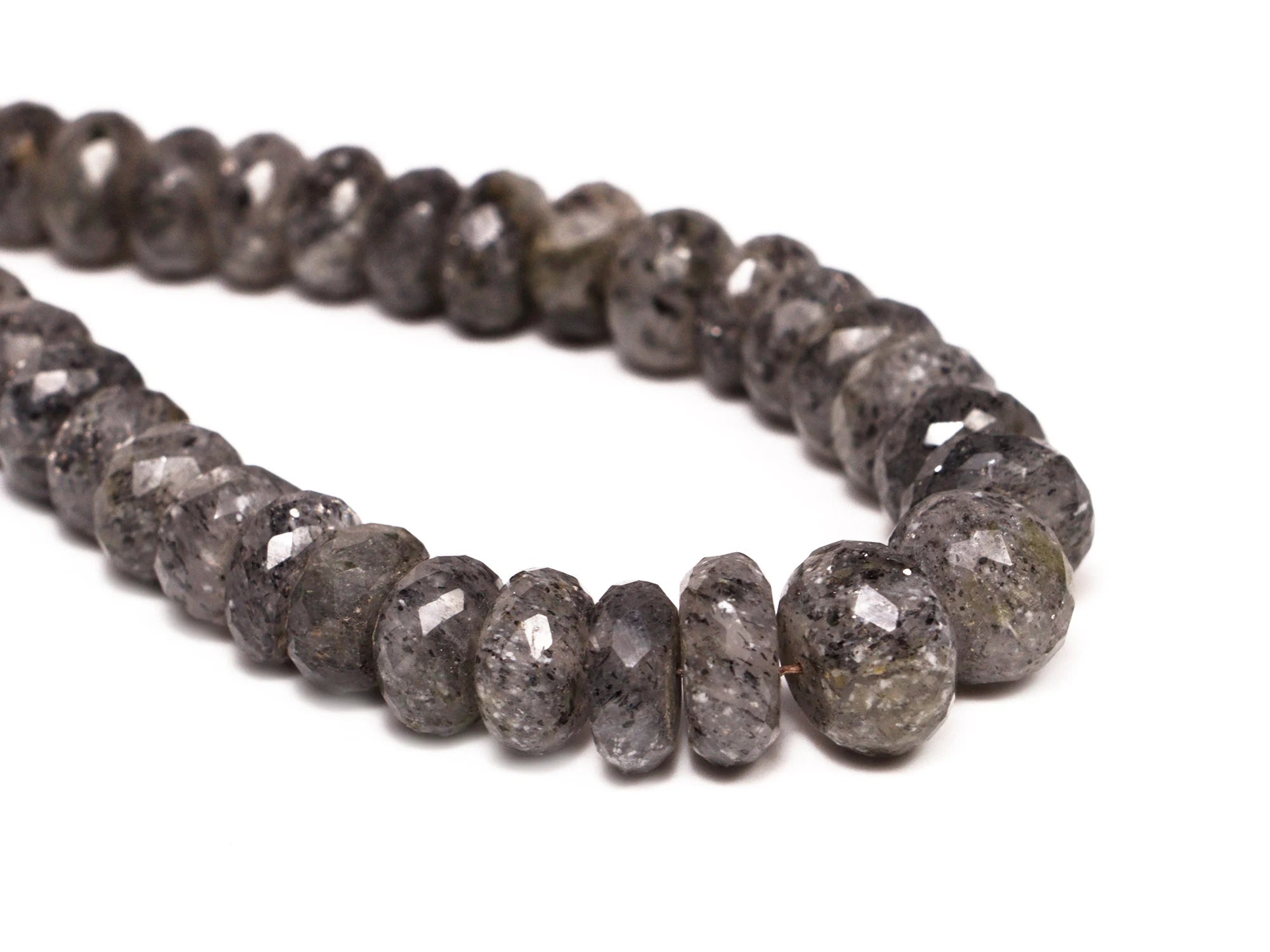 Top Quality Rutile Faceted Rondelle Beads, 8 To 11 mm Beads, SKU2114