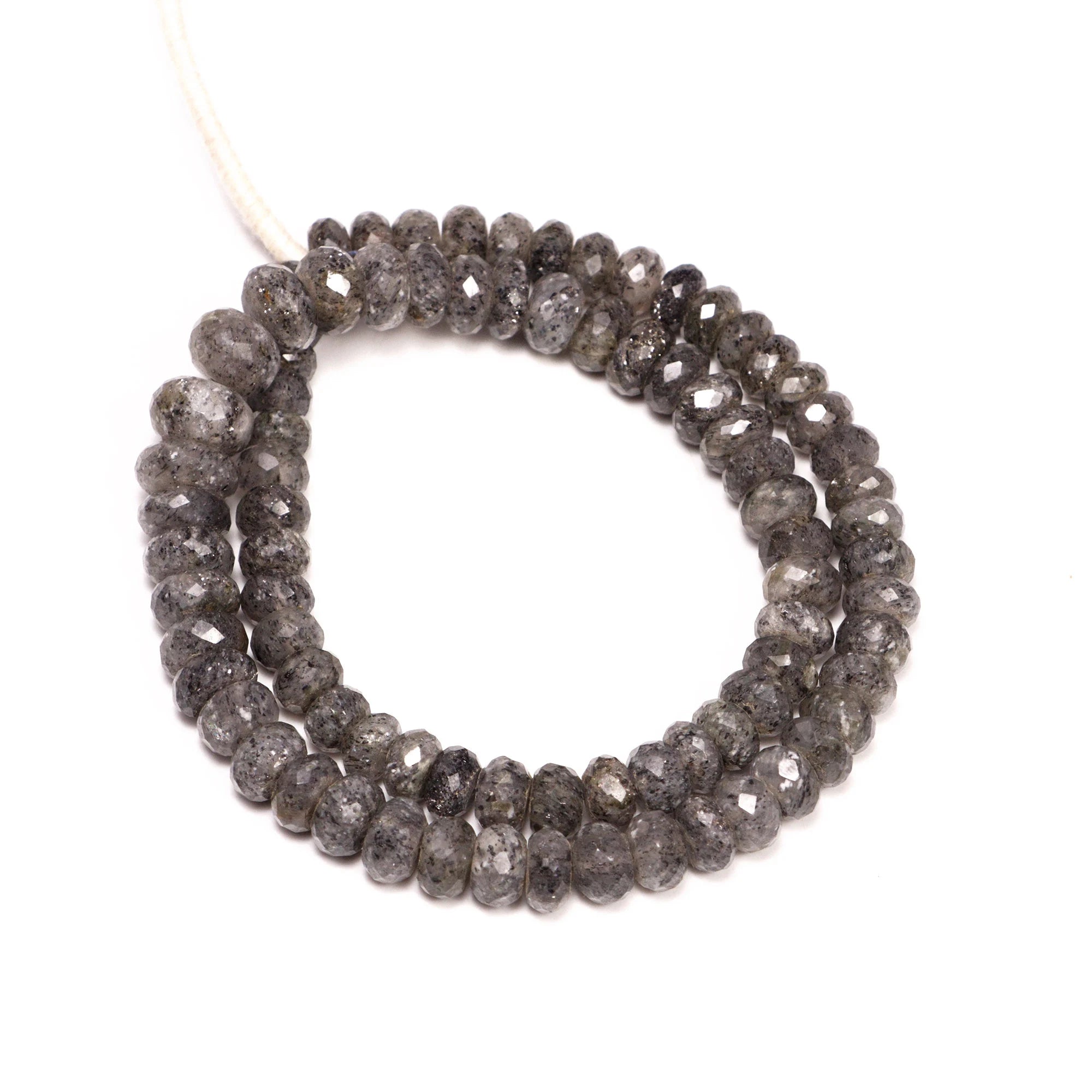 Top Quality Rutile Faceted Rondelle Beads, 8 To 11 mm Beads, SKU2114