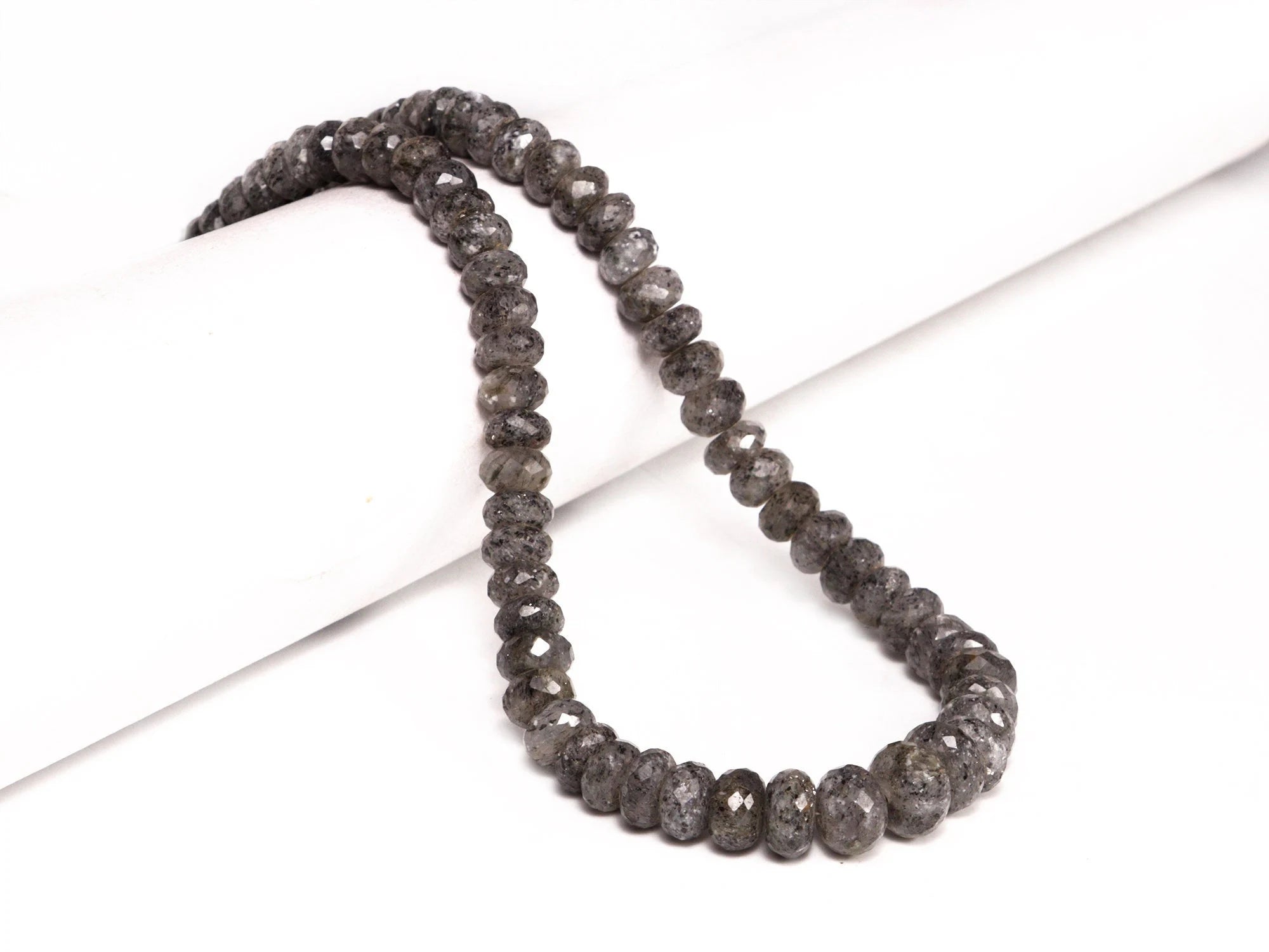 Top Quality Rutile Faceted Rondelle Beads, 8 To 11 mm Beads, SKU2114