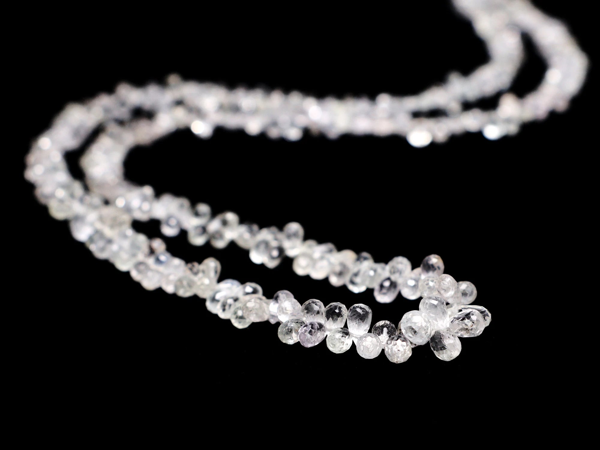 Green Sapphire Faceted Teardrop Beads, 2x3 mm To 4x6 mm, Green Sapphire Faceted Drops, Sapphire Jewelry Making Gemstone Beads