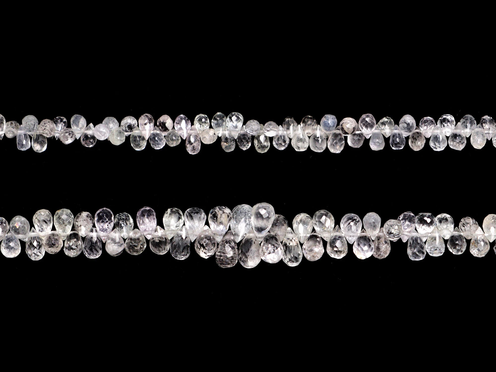 Green Sapphire Faceted Teardrop Beads, 2x3 mm To 4x6 mm, Green Sapphire Faceted Drops, Sapphire Jewelry Making Gemstone Beads