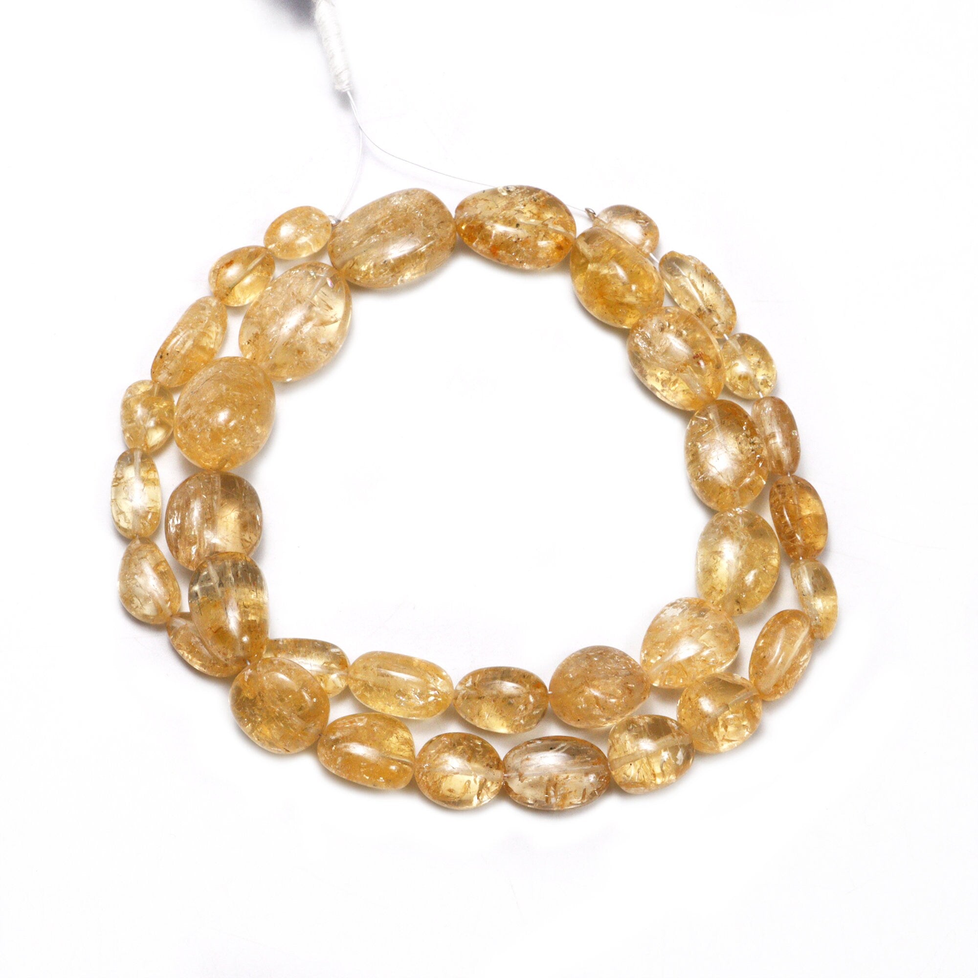 Natural Scapolite Smooth Tumble Beads, 18 Inch Strand, Handmade Gemstone Beads, SKU2162