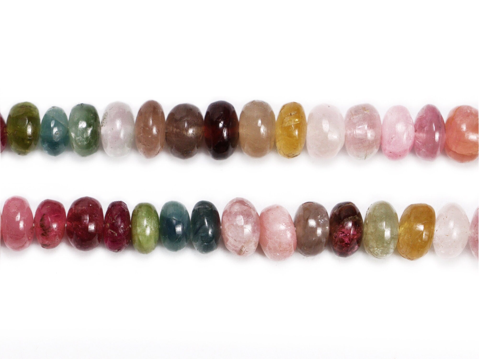 Natural Afghani Tourmaline Smooth Rondelle Beads, 5 To 8.5 mm, SKU2178
