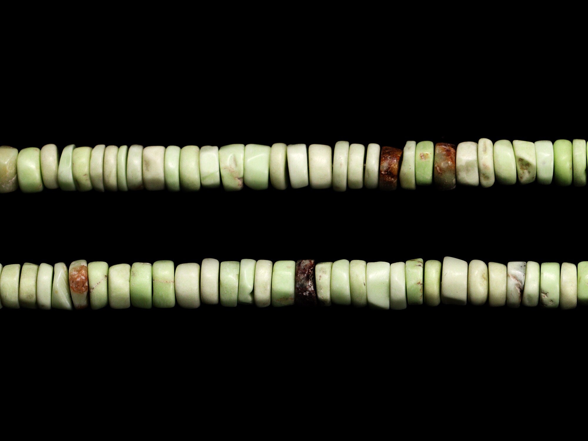 Lemon Chryso Smooth Heishi Beads, Lemon Chryso Tyre Beads, SKU2167