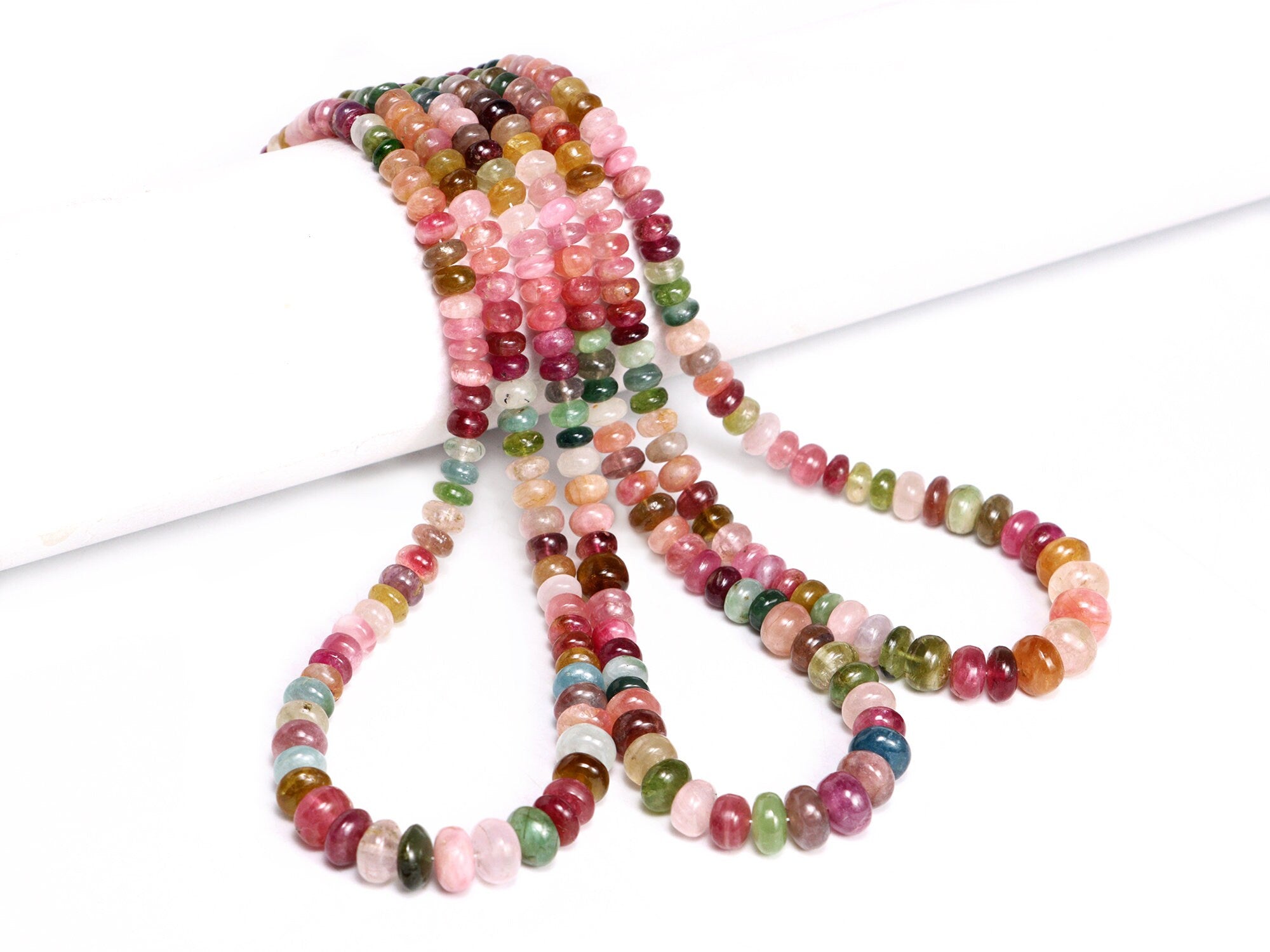 Natural Afghani Tourmaline Smooth Rondelle Beads, 5 To 8.5 mm, SKU2178