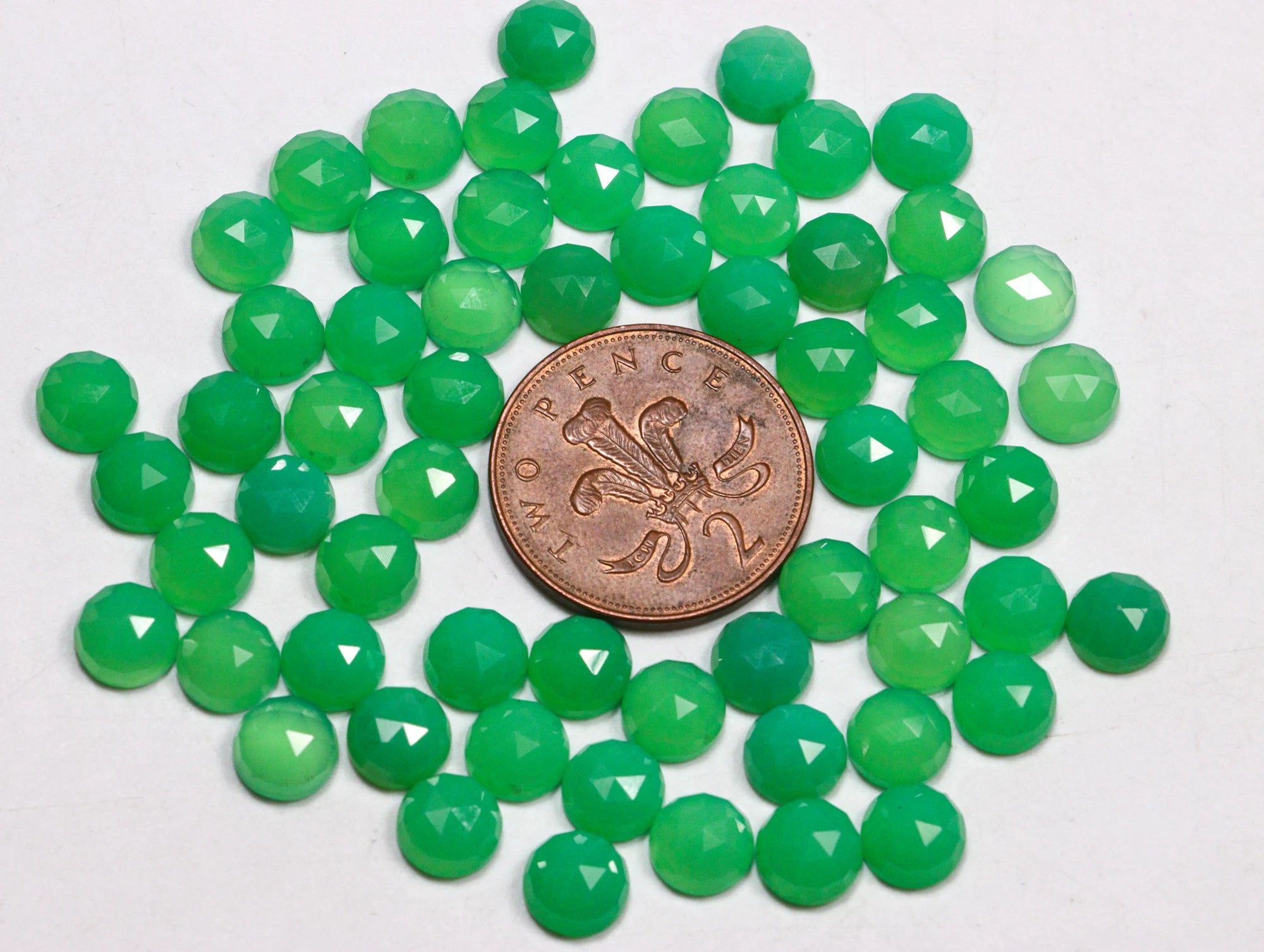 Chalcedony Round Calibrated Loose Gemstone, SKU2221