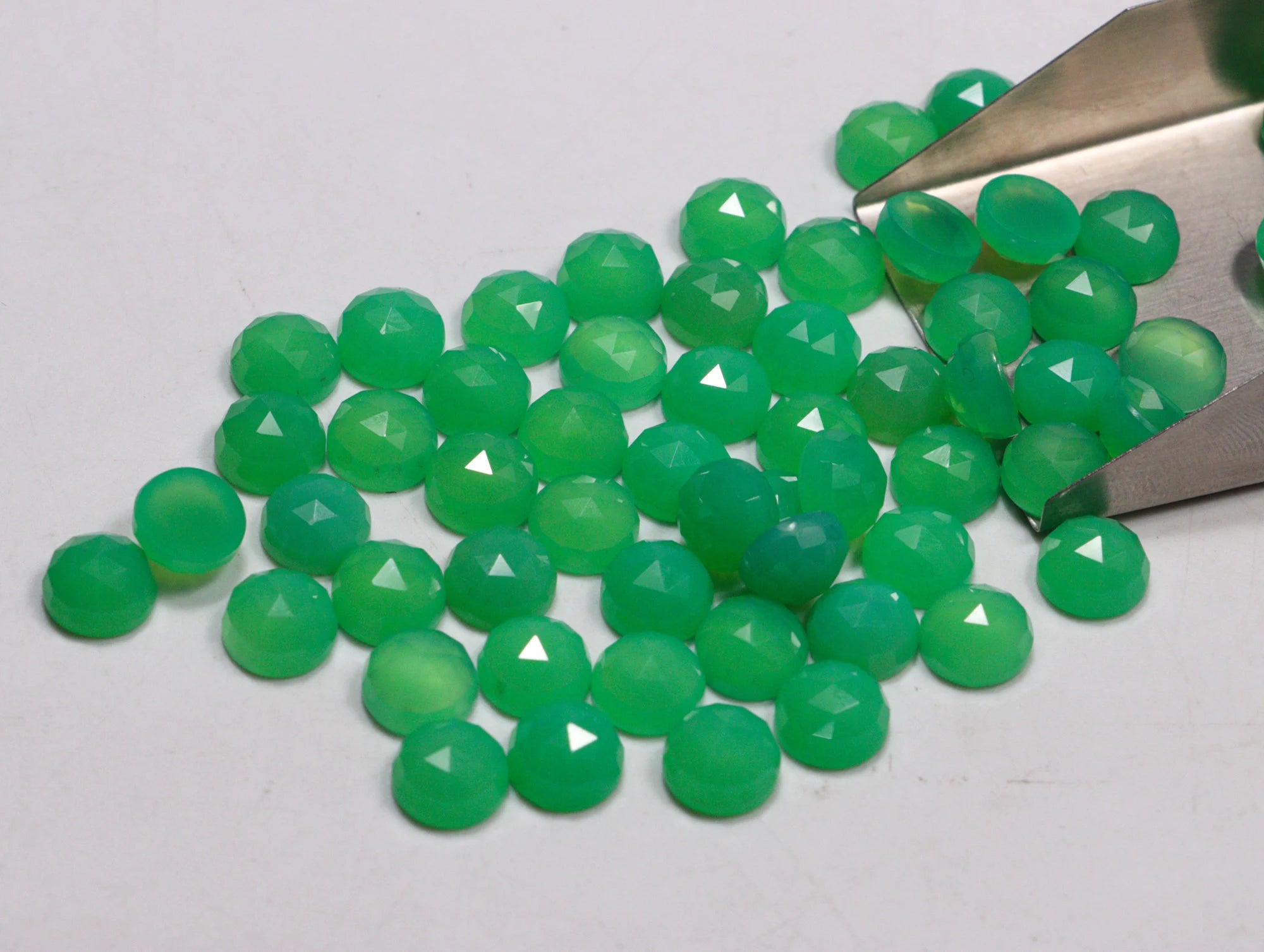 Chalcedony Round Calibrated Loose Gemstone, SKU2221