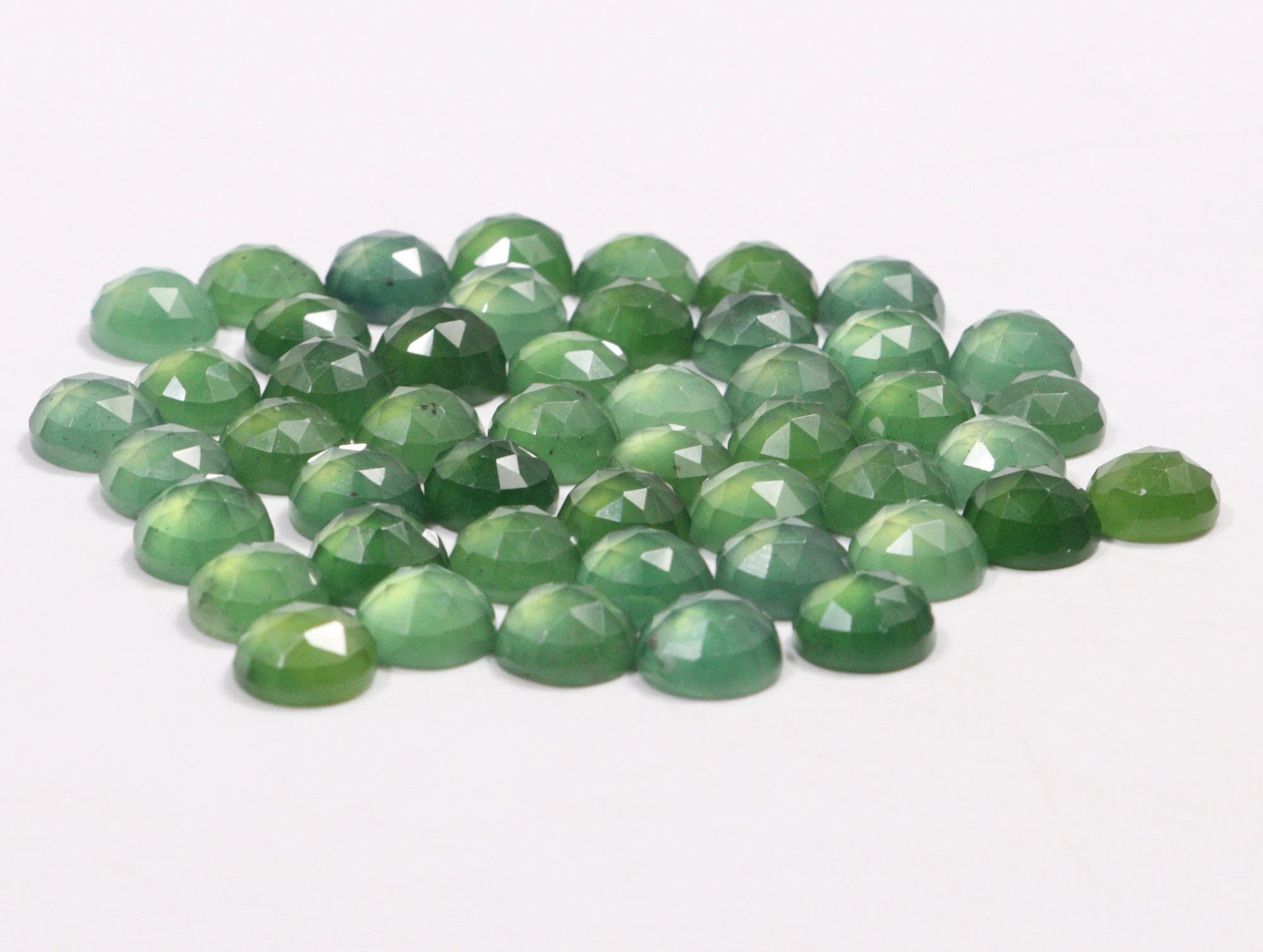 Green Aventurine Faceted Round Loose Gemstone, 8 mm, SKU2232
